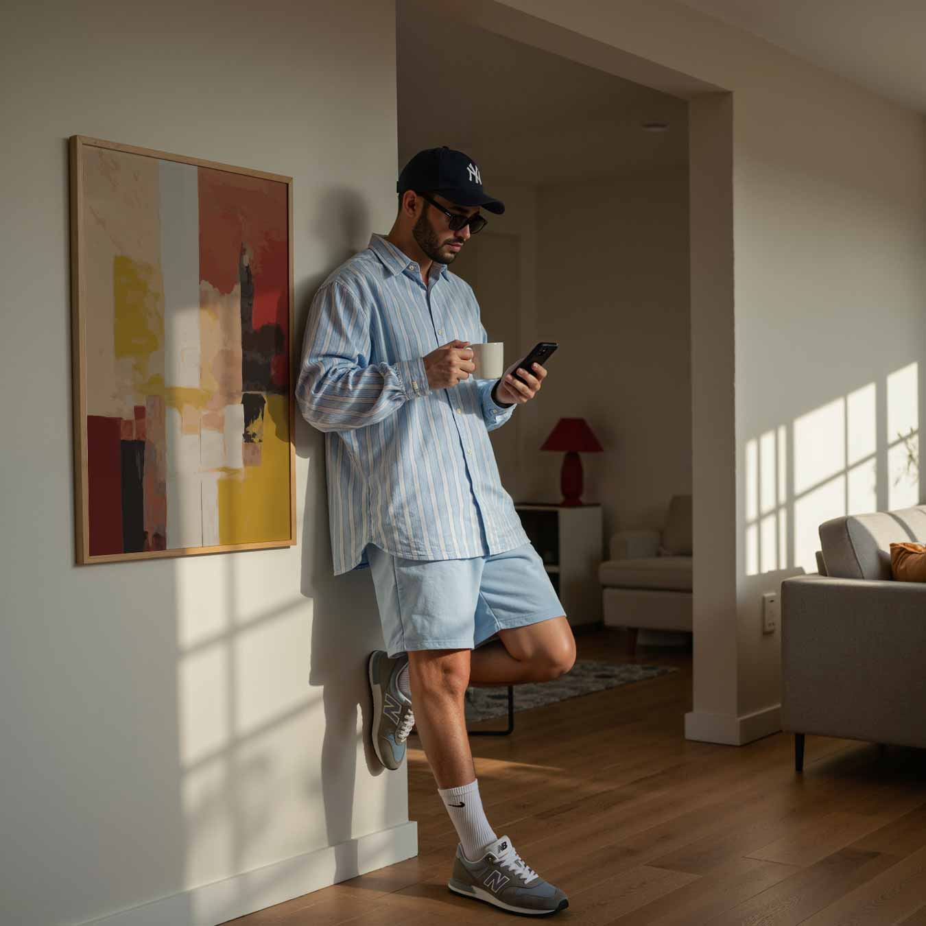 Kleurrijke Abstracte Compositie Poster-WallArtistic