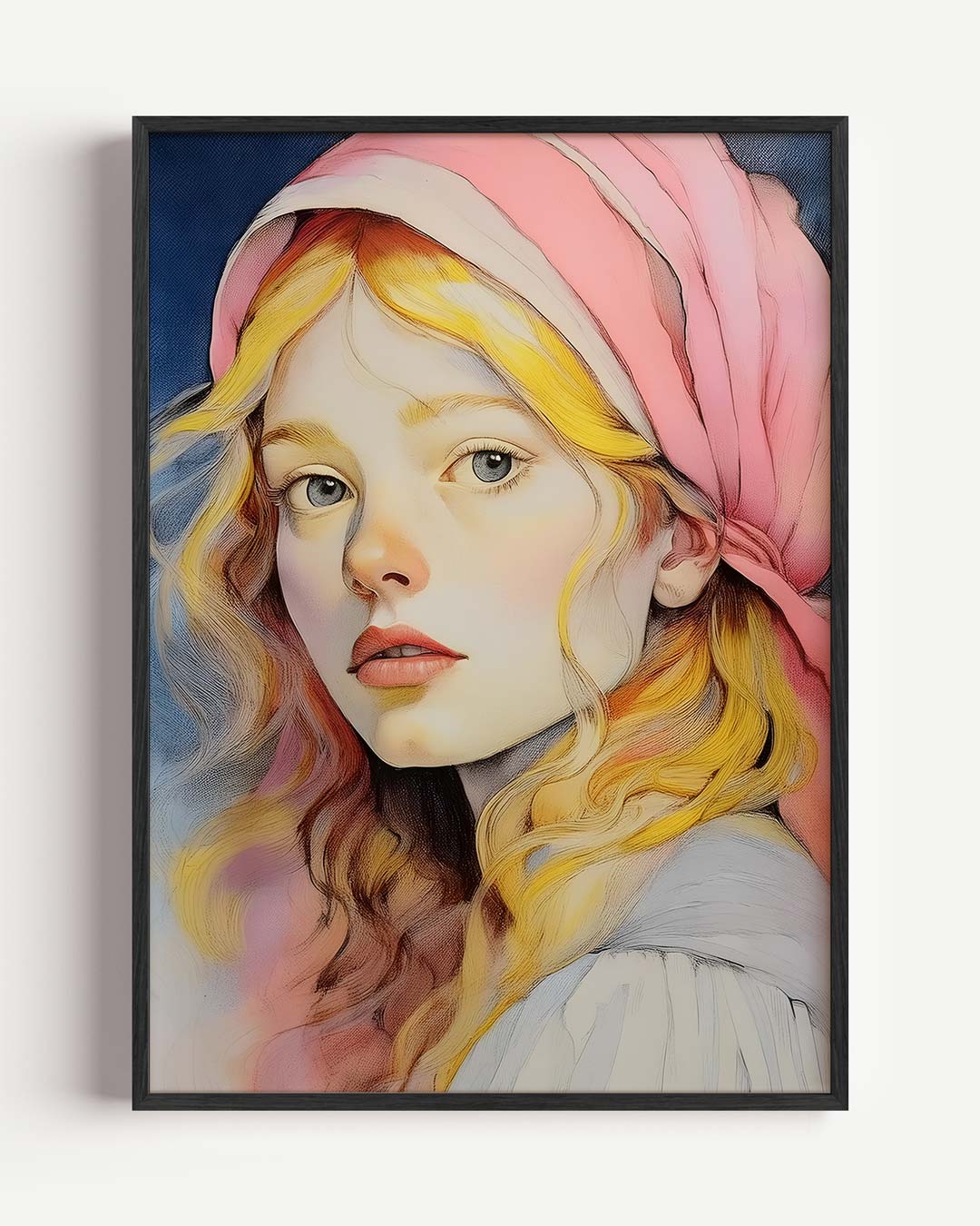 Dromerige Vintage Portretposter-WallArtistic