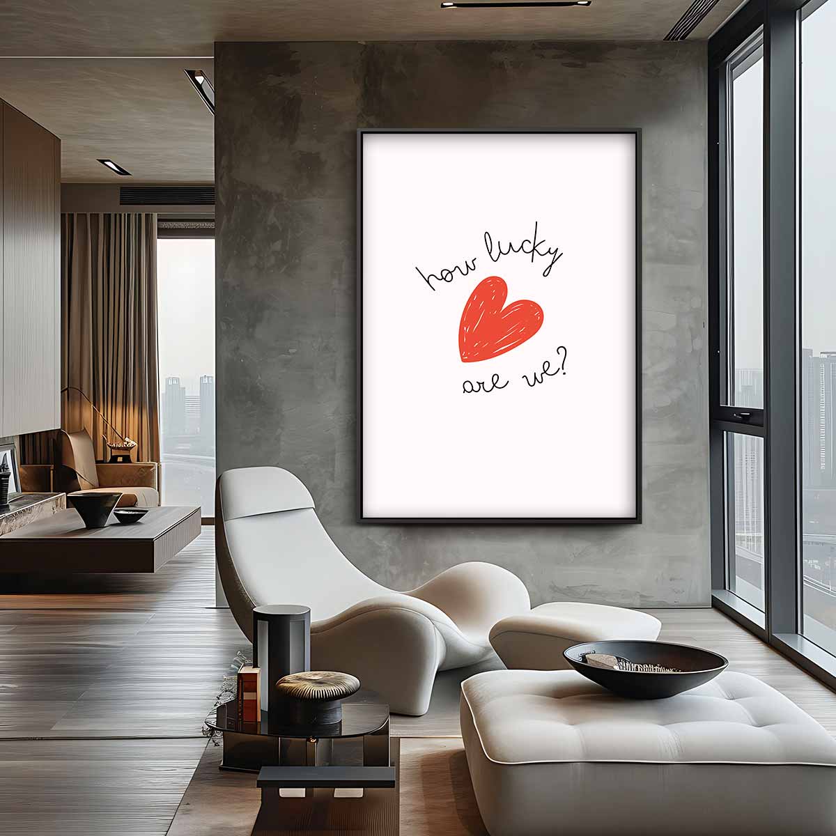 Hart van Geluk Kunstwerk-canvas-dibond-plexiglas-wanddecoratie-WallArtistic