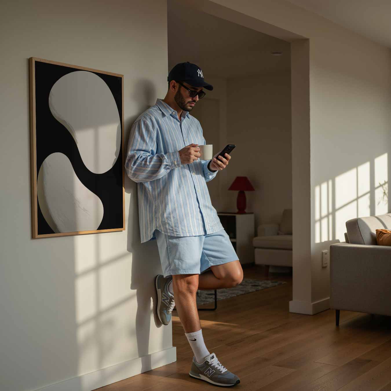 Yin Yang Minimalistische Poster-WallArtistic