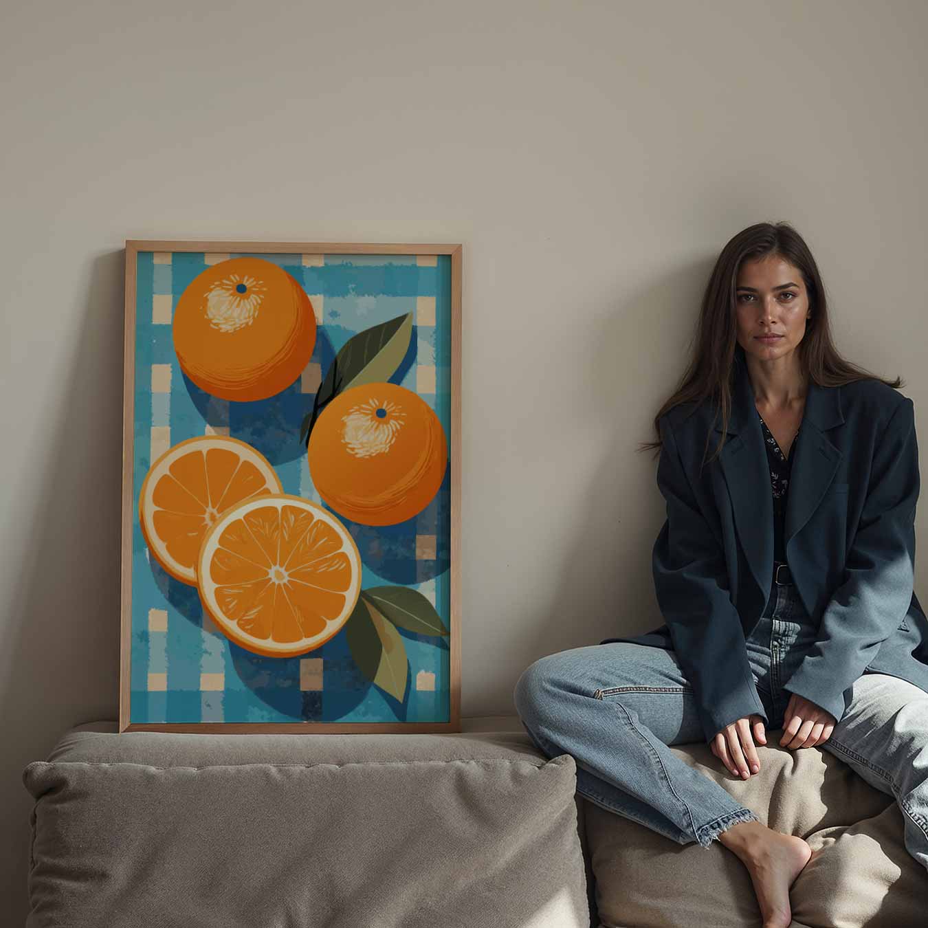 Verfrissende Sinaasappel Poster-WallArtistic