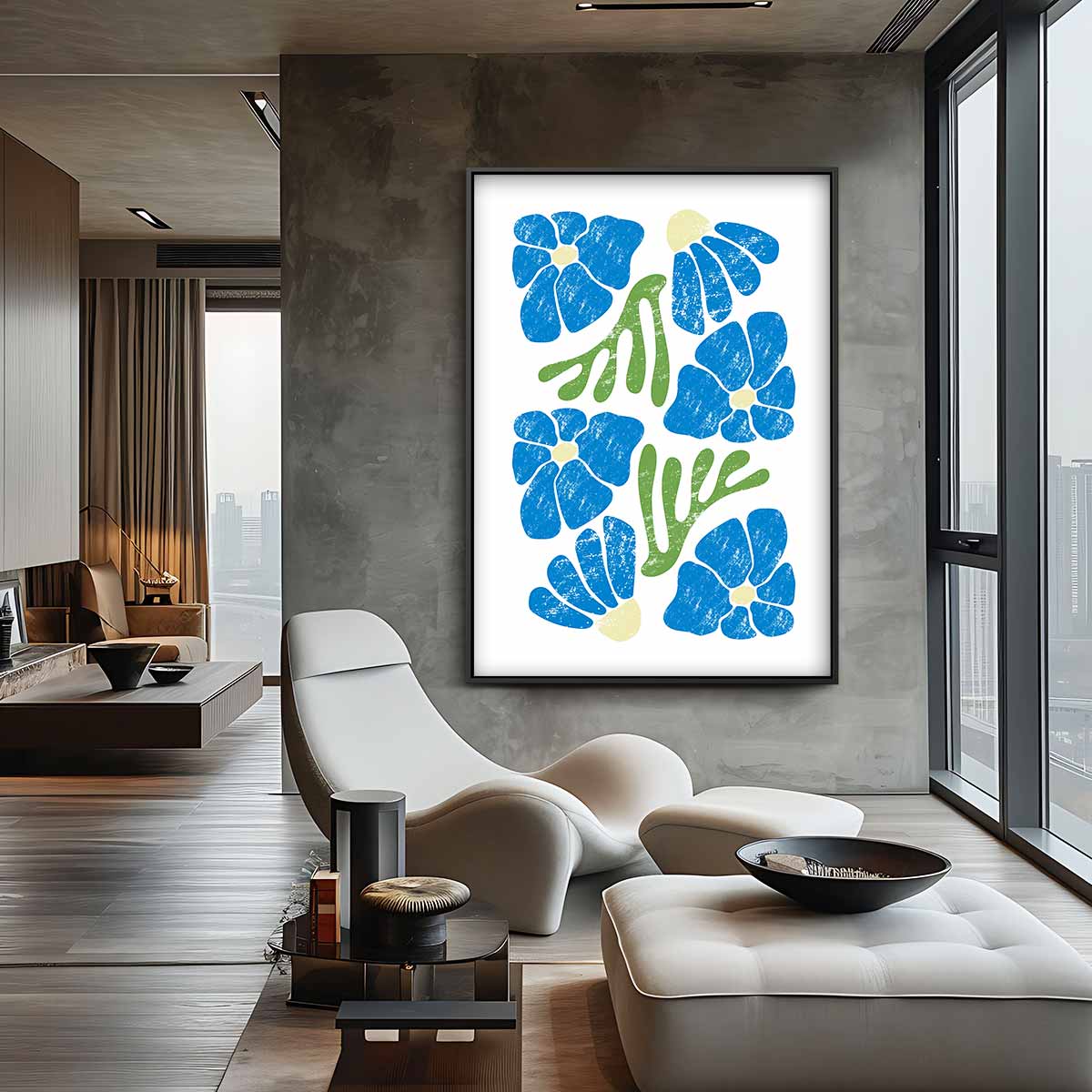 Bloemrijke Vreugde Kunstwerk-canvas-dibond-plexiglas-wanddecoratie-WallArtistic