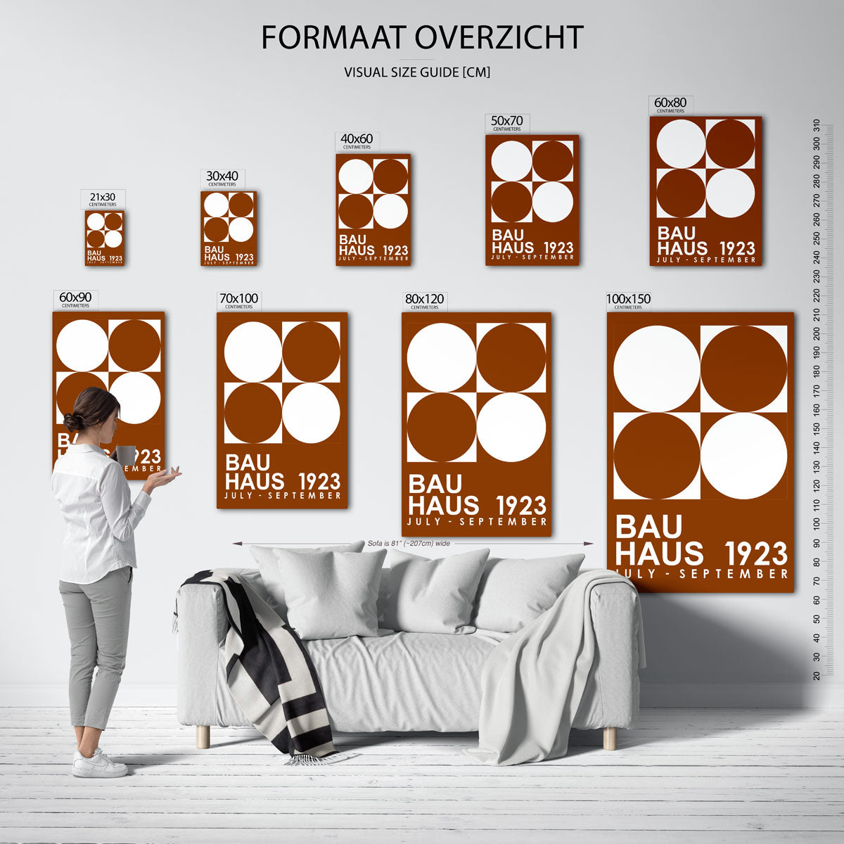 Cirkel en vierkant Poster