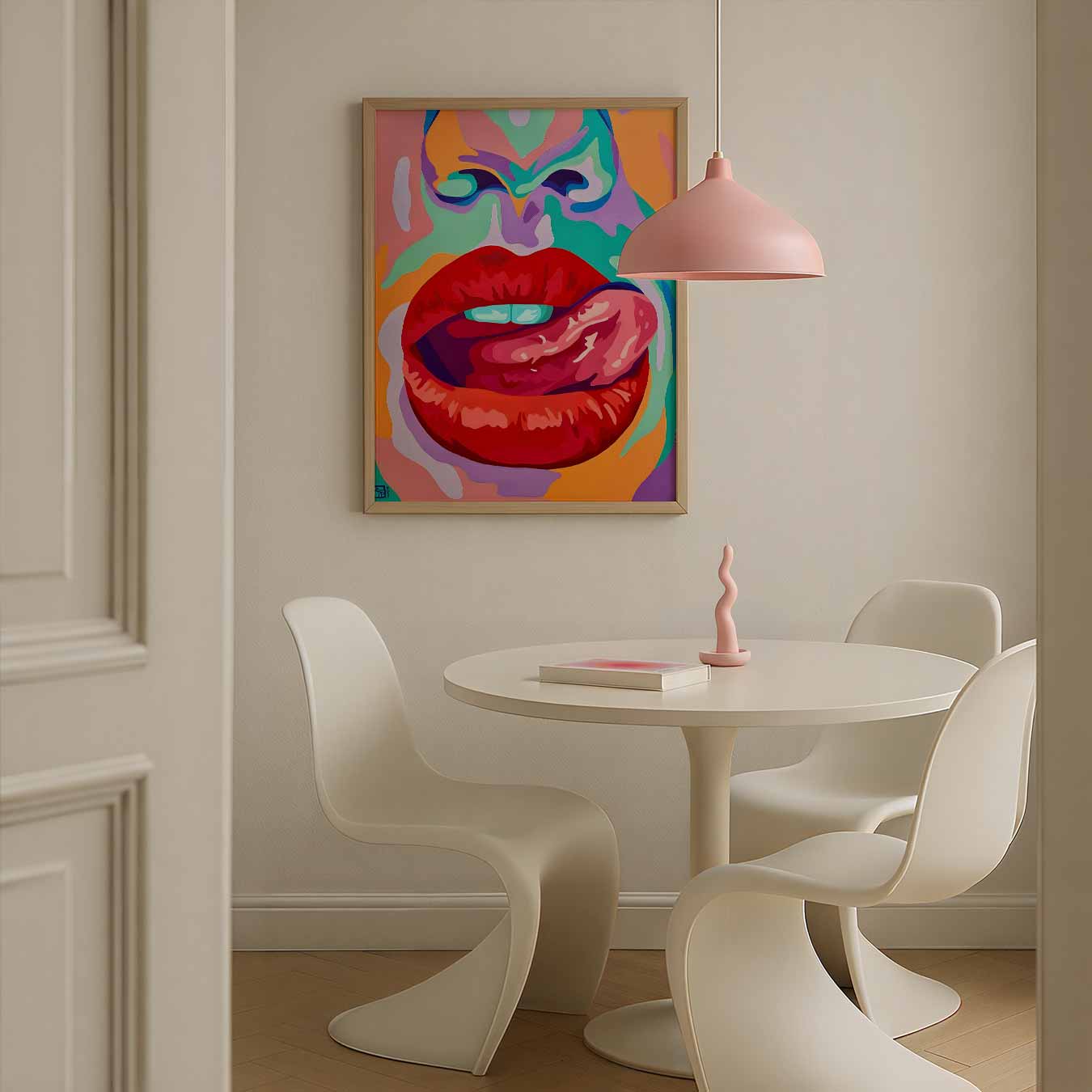Mondkunst Pop Art Poster