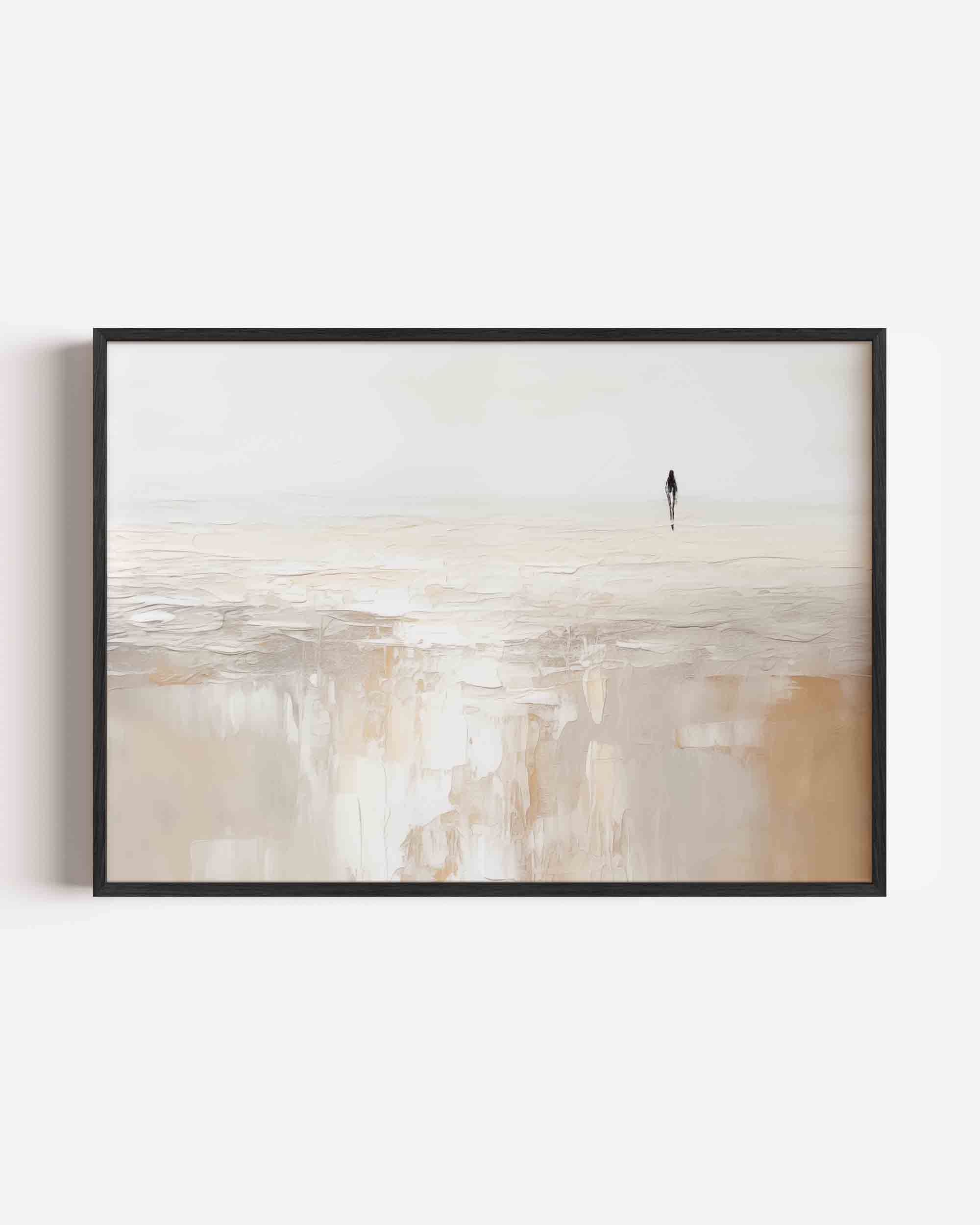 Figuur in landschap Poster
