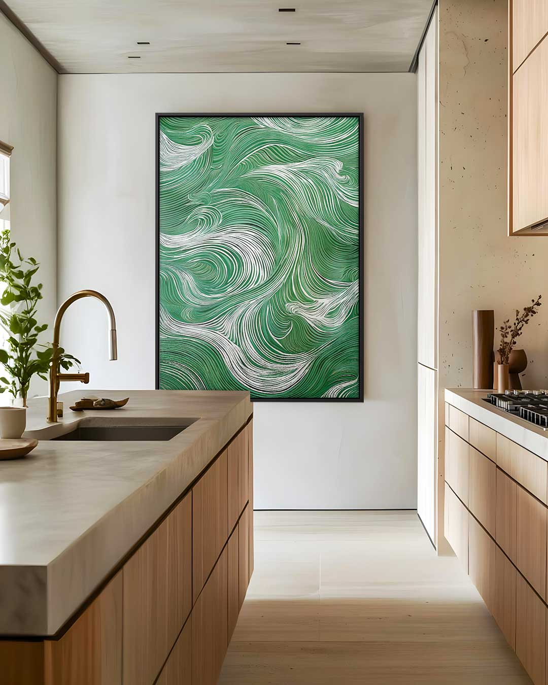 Golf van Emoties Kunstwerk-canvas-dibond-plexiglas-wanddecoratie-WallArtistic