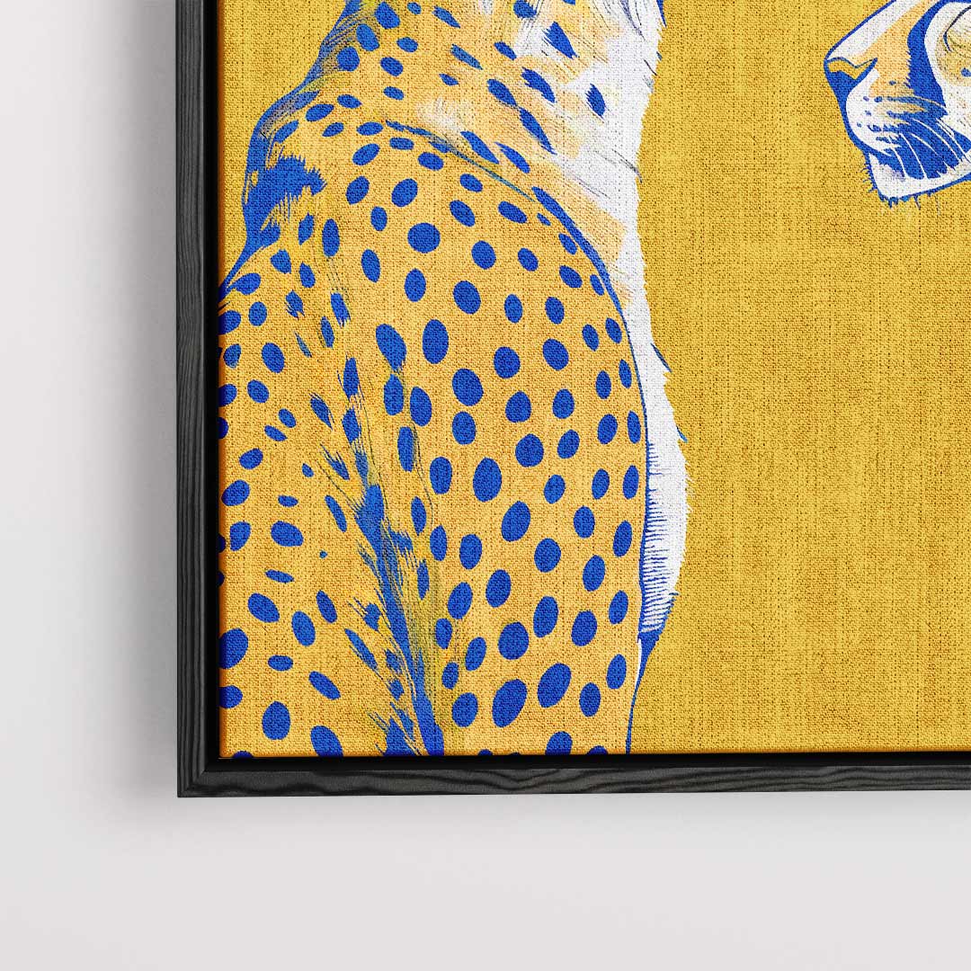 Elegante Jachtluipaarden Portret Kunstwerk-canvas-dibond-plexiglas-wanddecoratie-WallArtistic