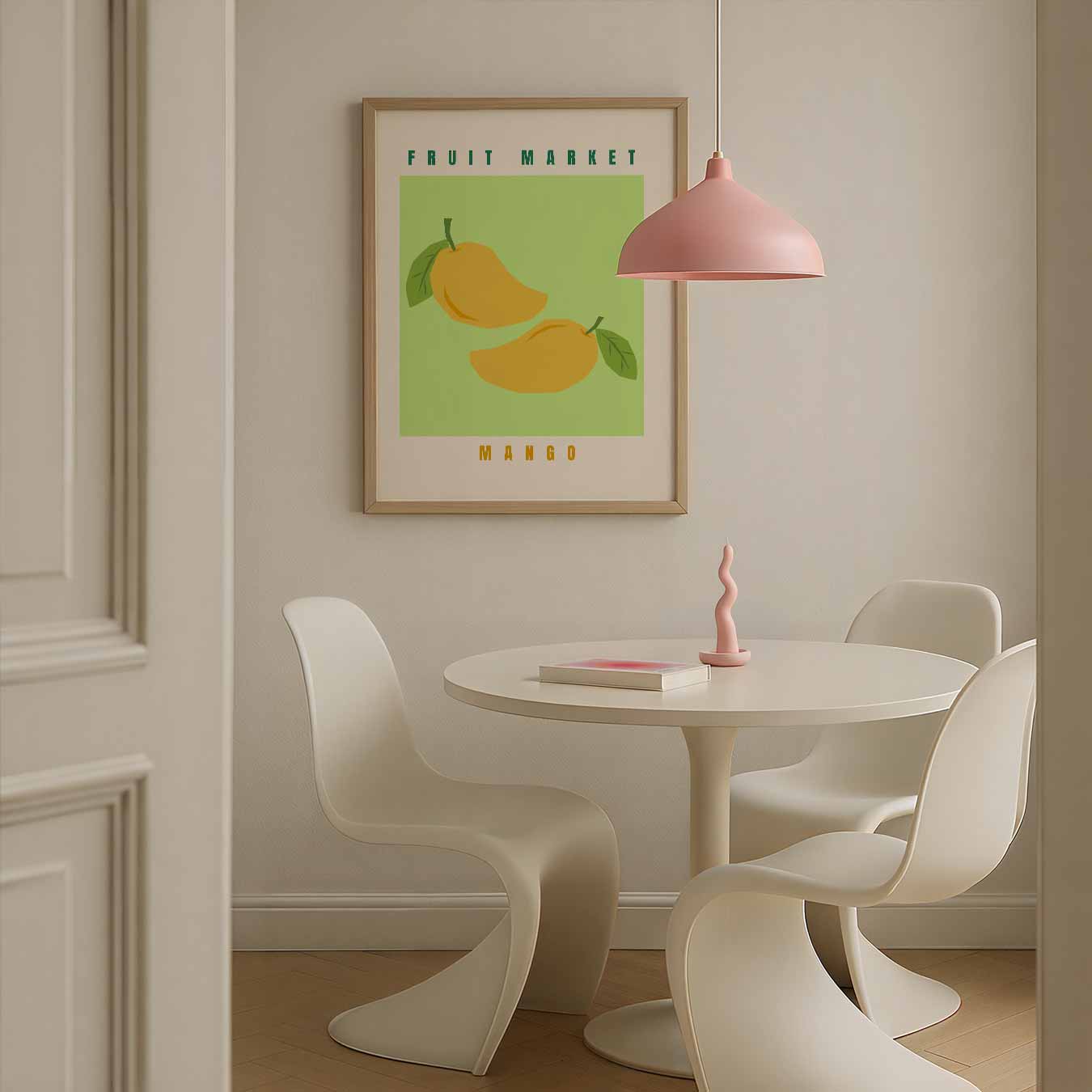Fruitige Mango Markt Poster-WallArtistic