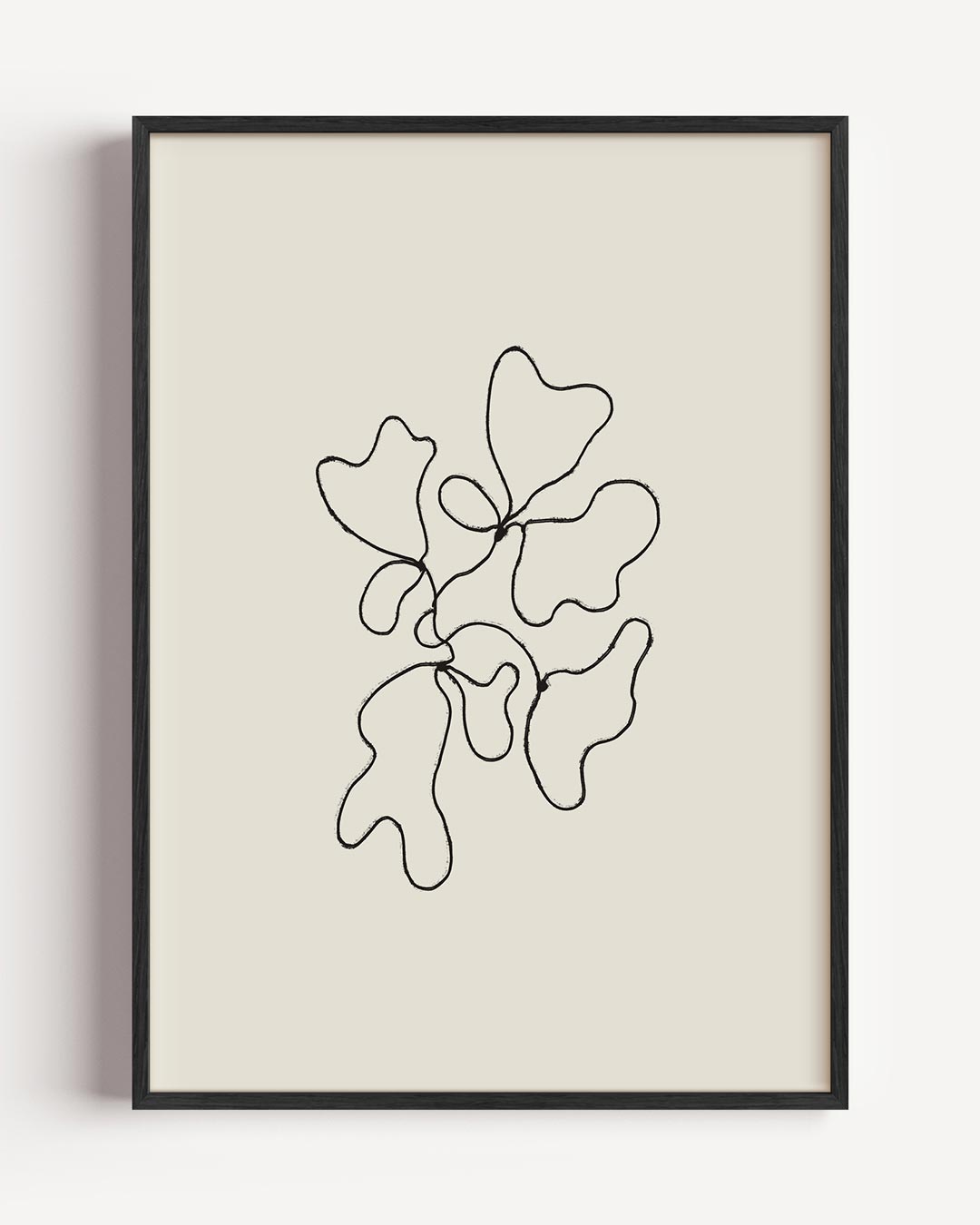 Abstracte Organische Lijnkunst Poster-WallArtistic