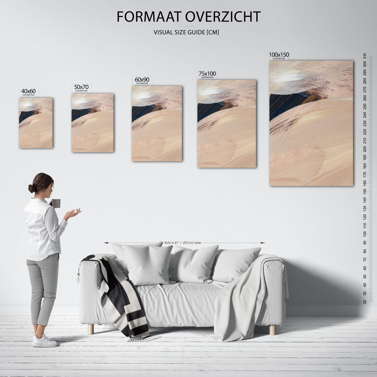 Penseelstreken Kunstwerk