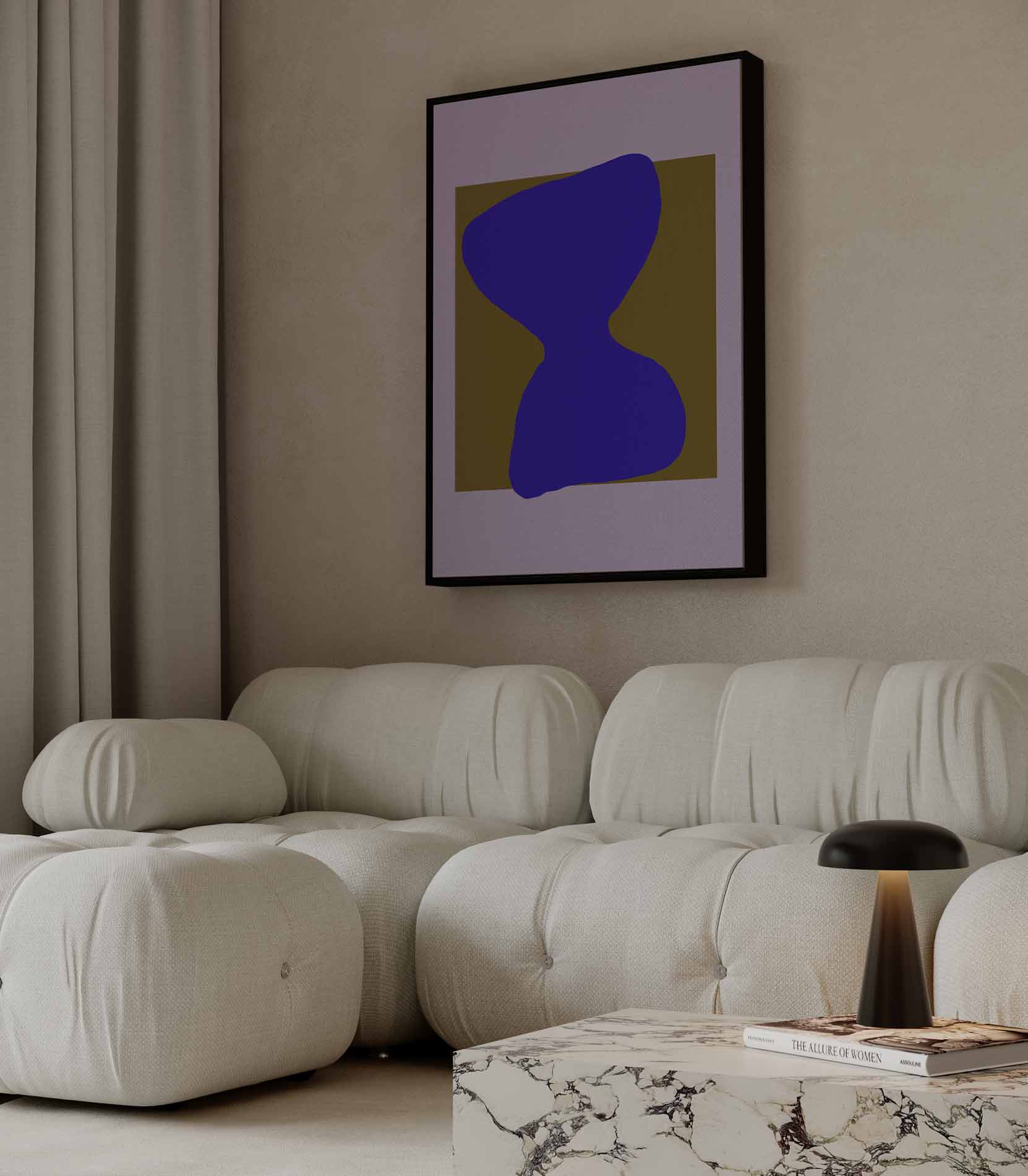 Vloeiende Tijdsillusie Kunstwerk-canvas-dibond-plexiglas-wanddecoratie-WallArtistic