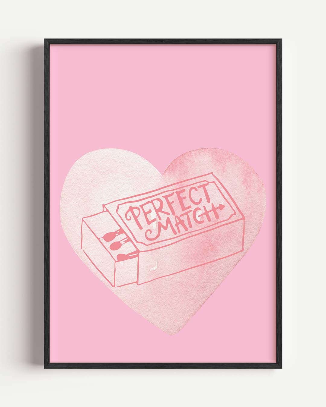 Perfect Match Heart Poster