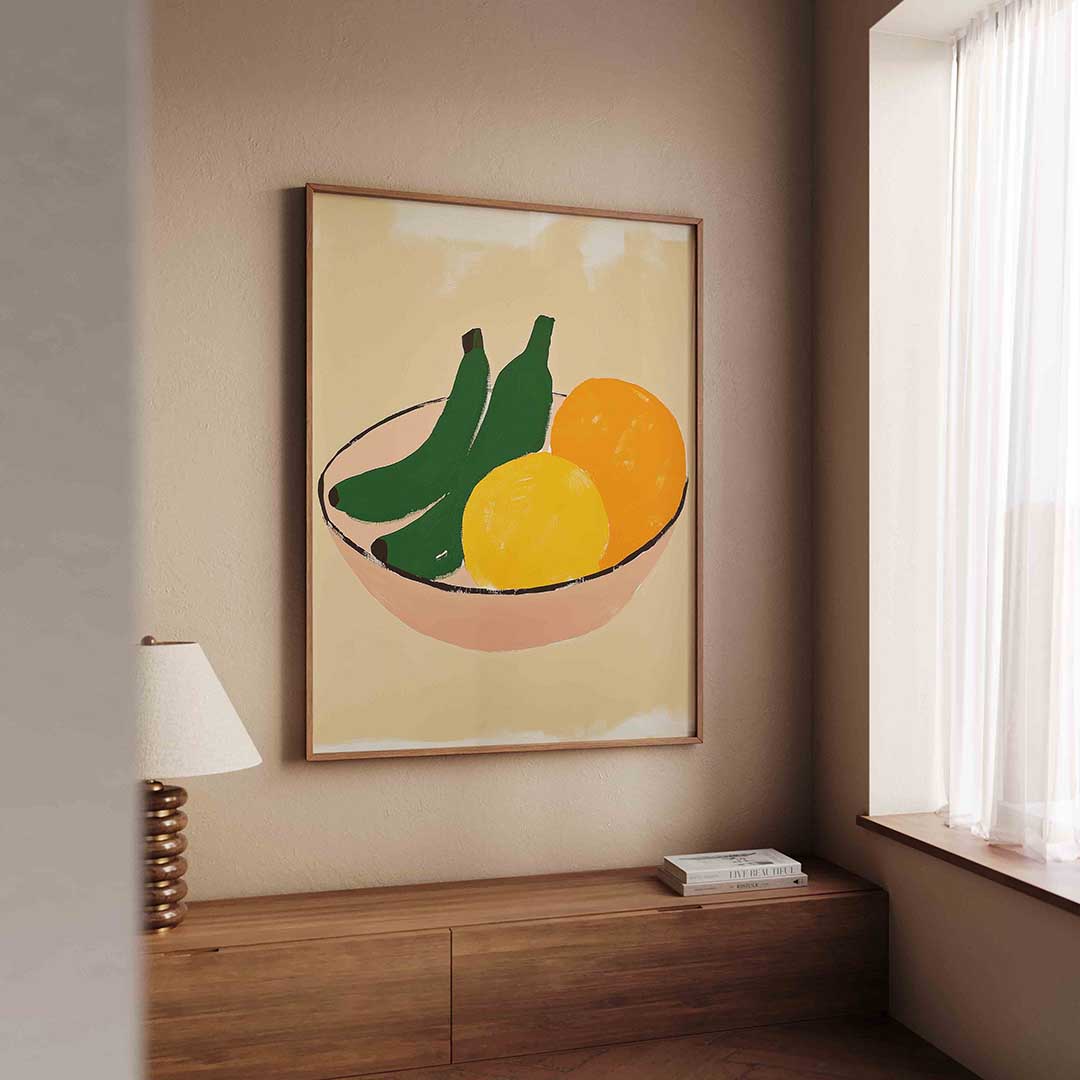 Fruit in schaal Poster