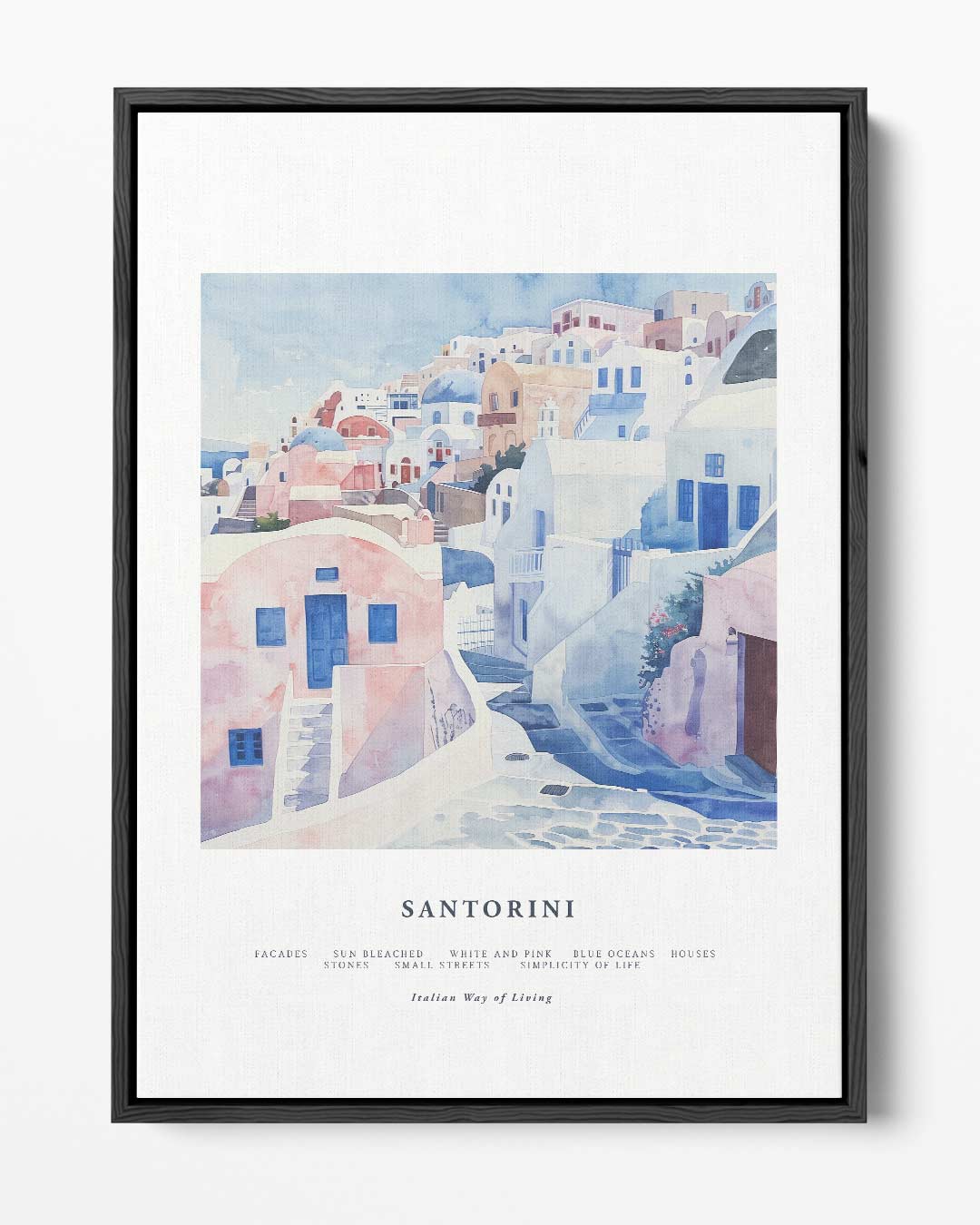 Santorini Dromen Kunstwerk-canvas-dibond-plexiglas-wanddecoratie-WallArtistic