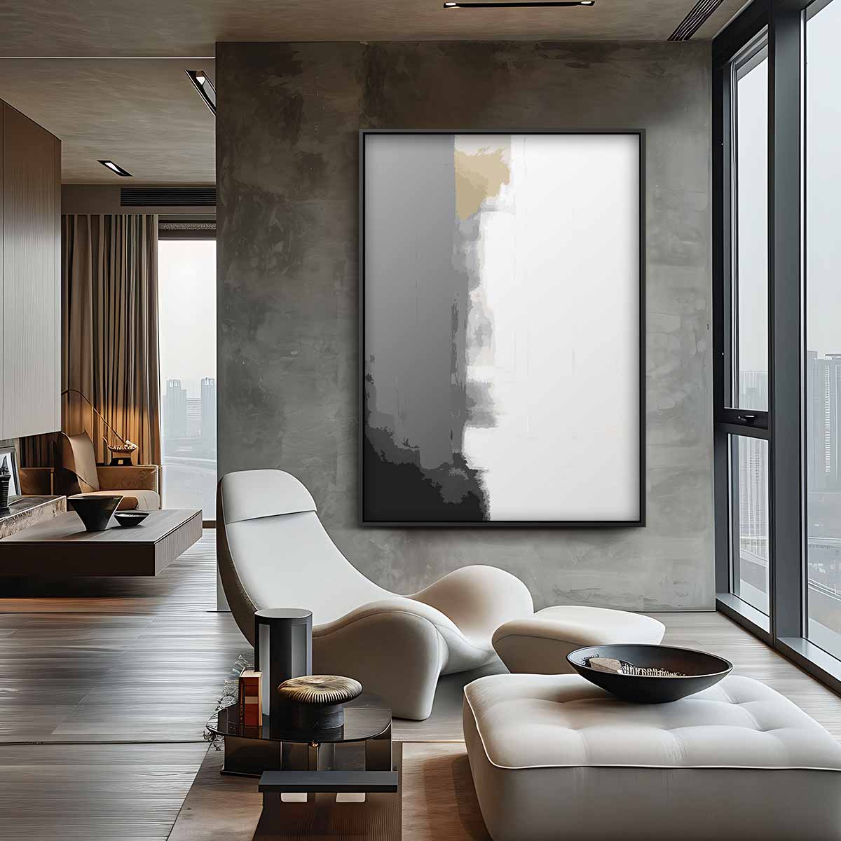 Mystieke Grijstinten Kunstwerk-canvas-dibond-plexiglas-wanddecoratie-WallArtistic
