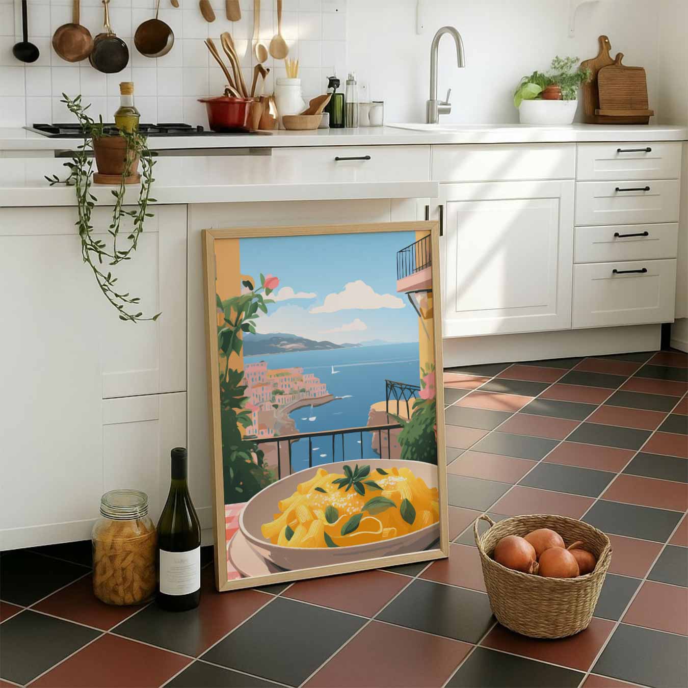 Mediterrane Pracht aan de Muur Poster-WallArtistic