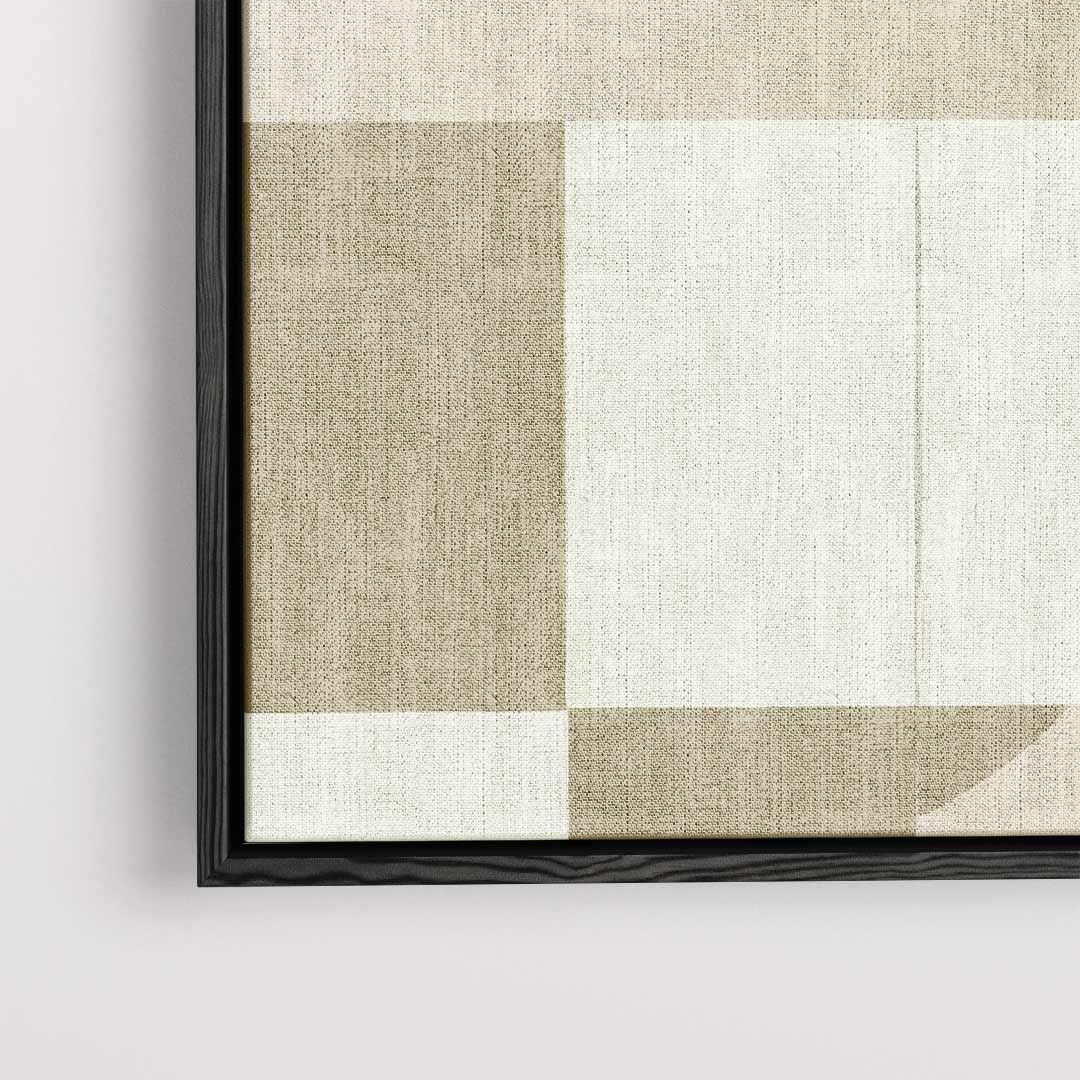 Abstracte Harmonie in Beige Kunstwerk-canvas-dibond-plexiglas-wanddecoratie-WallArtistic