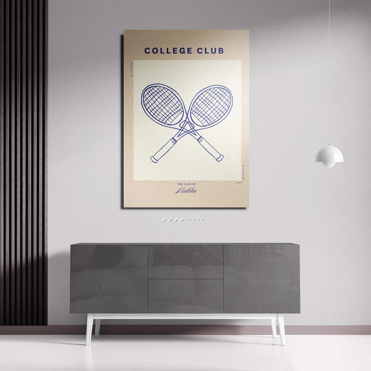 College Club Tennisposter