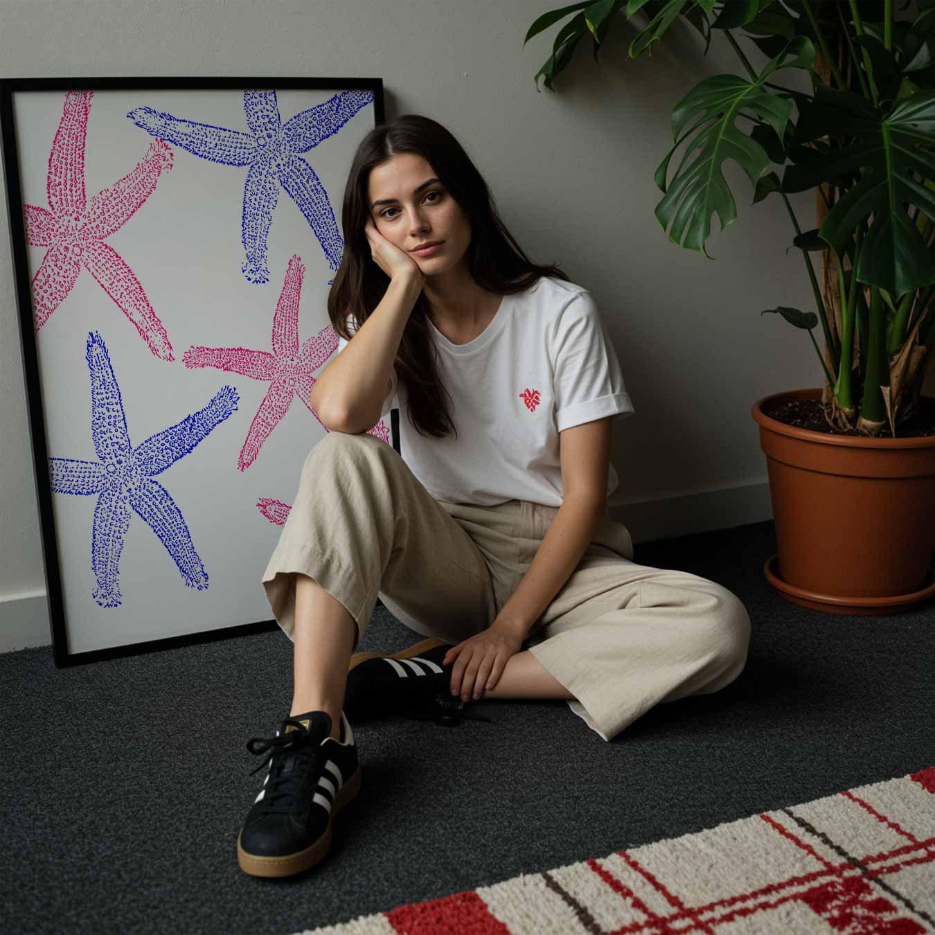 Vrolijke Zeesterren Poster-WallArtistic