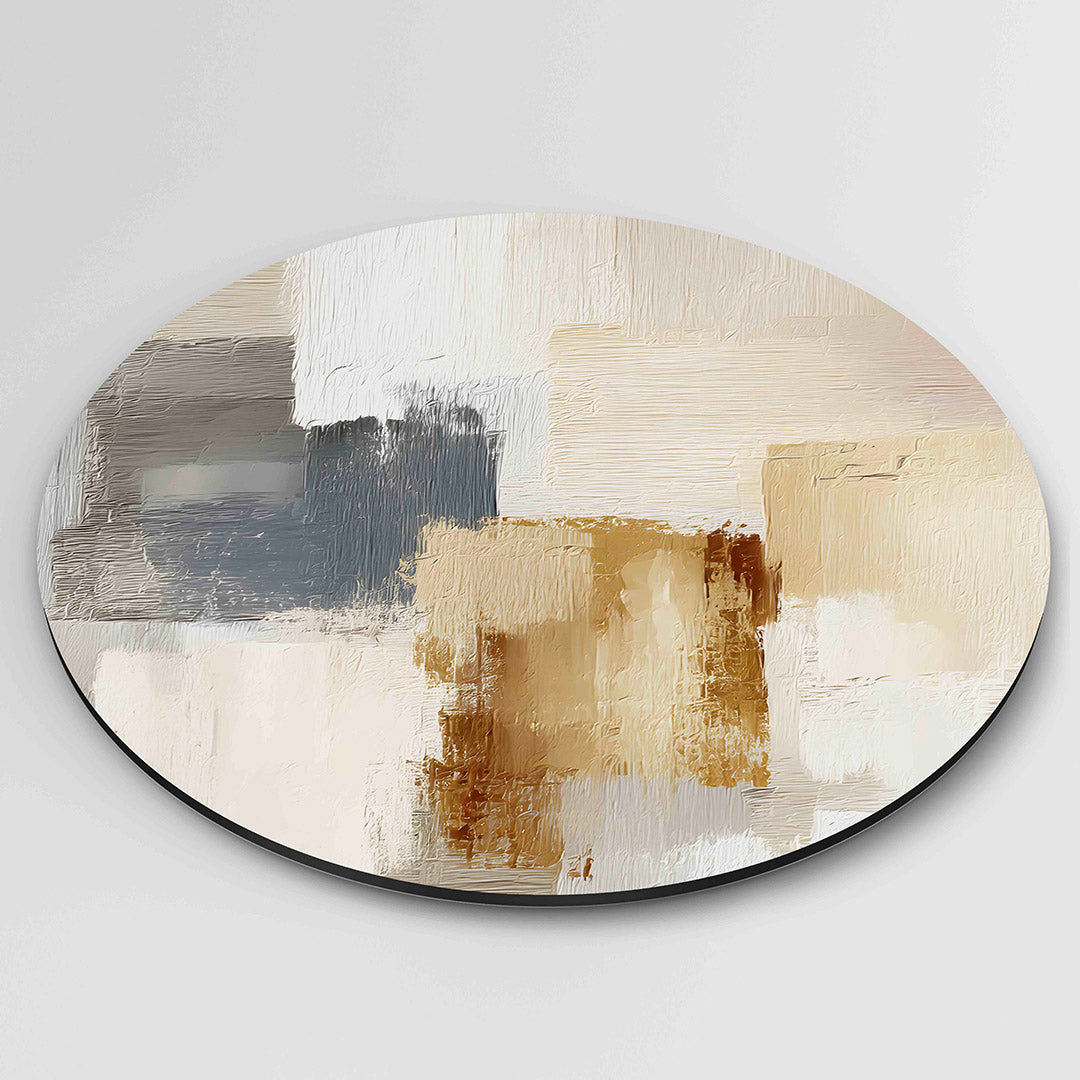 Abstracte beige Muurcirkel