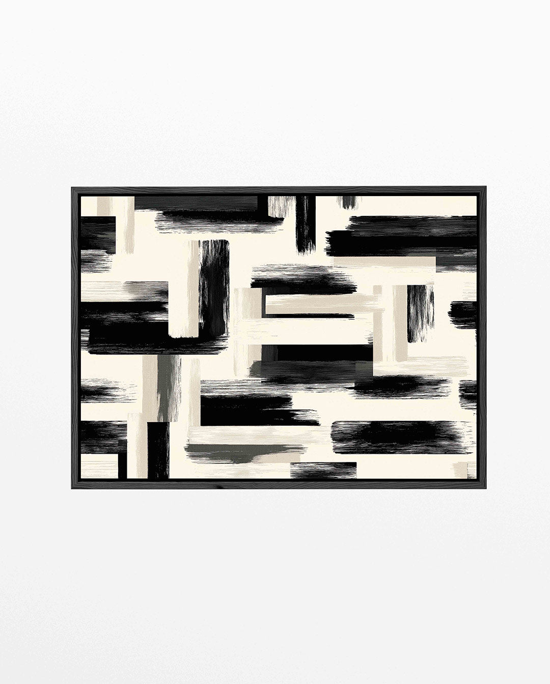 Grafische borstelvegen Kunstwerk