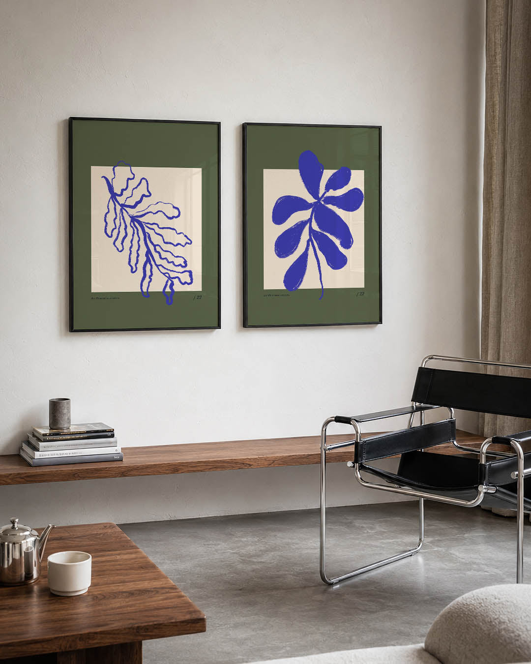 Organische lijnen Posterset