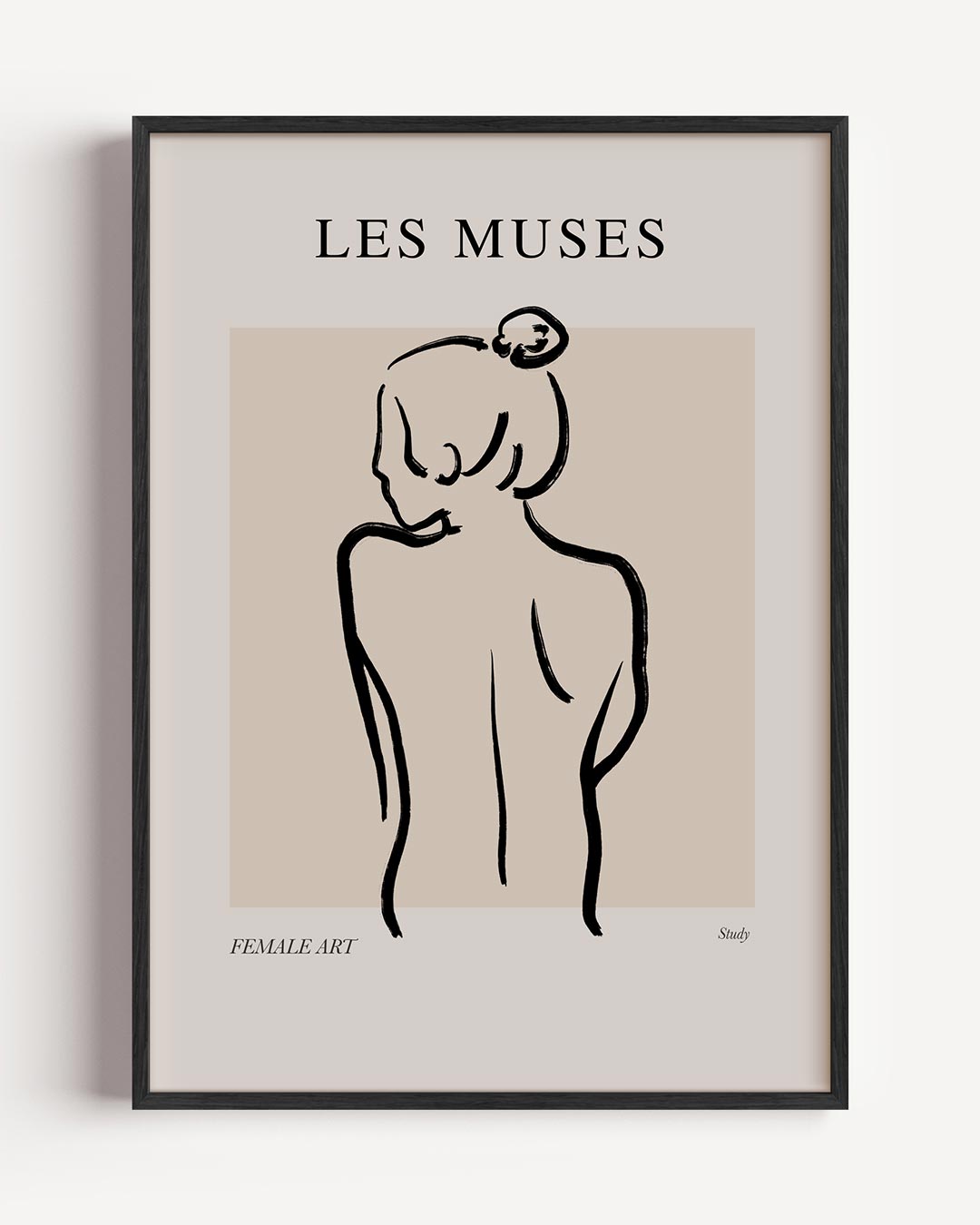 Les Muses Minimalistische Kunstposter-WallArtistic