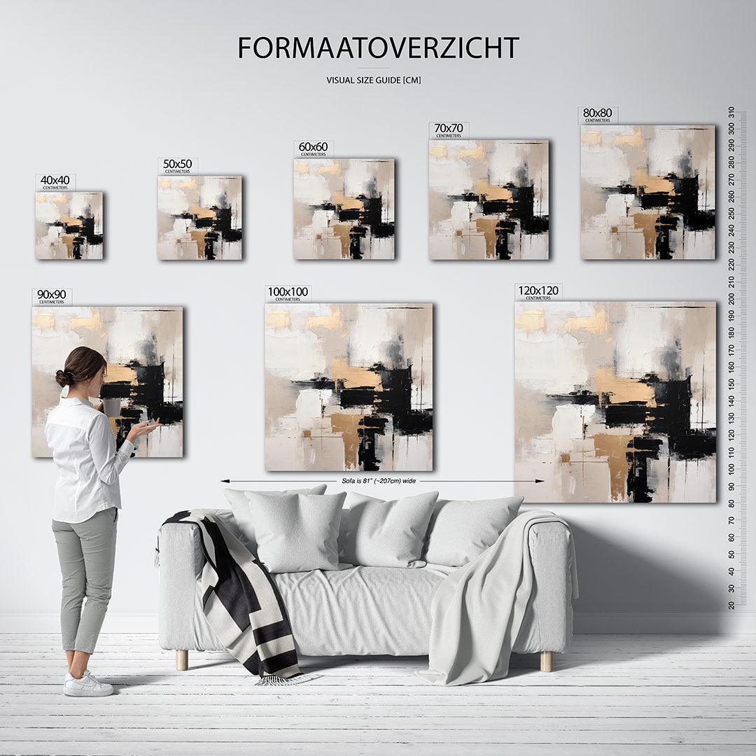 Dynamische vlakken Kunstwerk