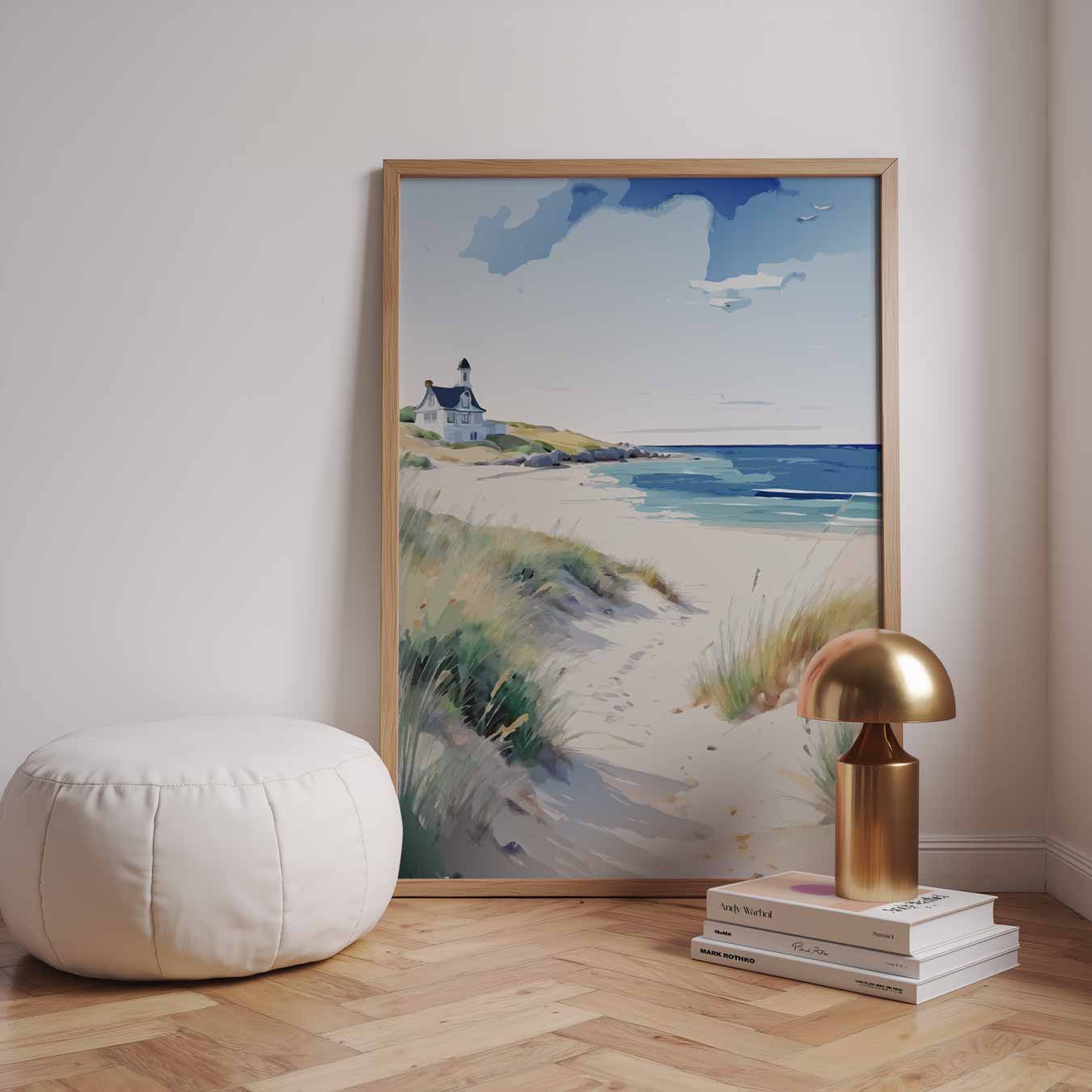 Rustgevende Stranddag Poster