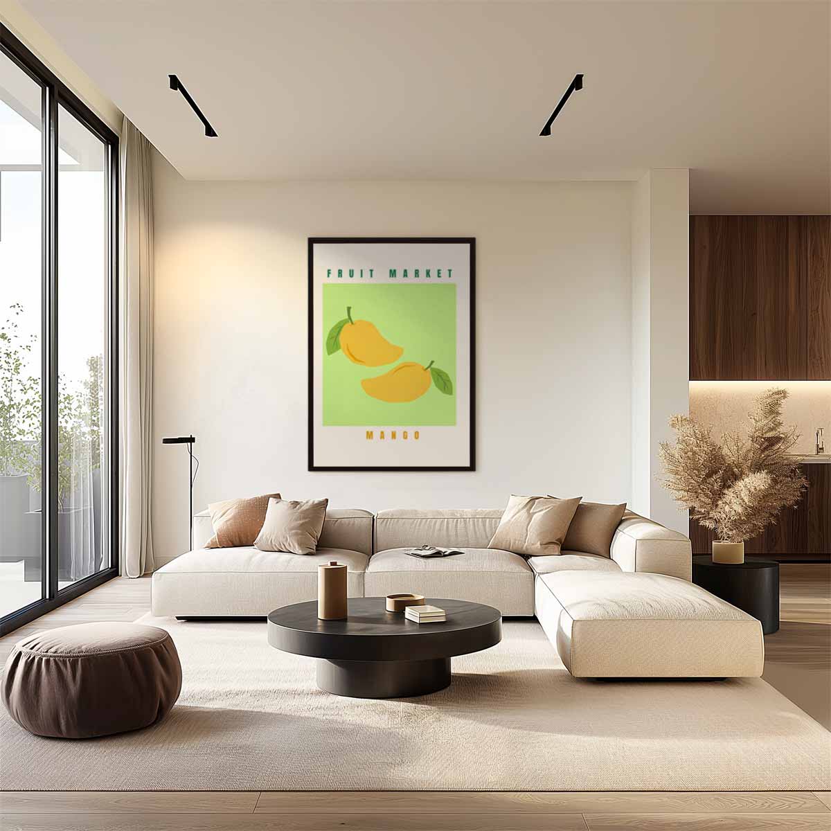 Levendige Mangokunst Kunstwerk-canvas-dibond-plexiglas-wanddecoratie-WallArtistic