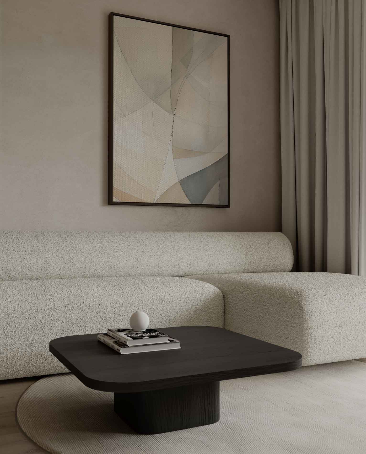 Lyrische Lijnen Kunstwerk-canvas-dibond-plexiglas-wanddecoratie-WallArtistic