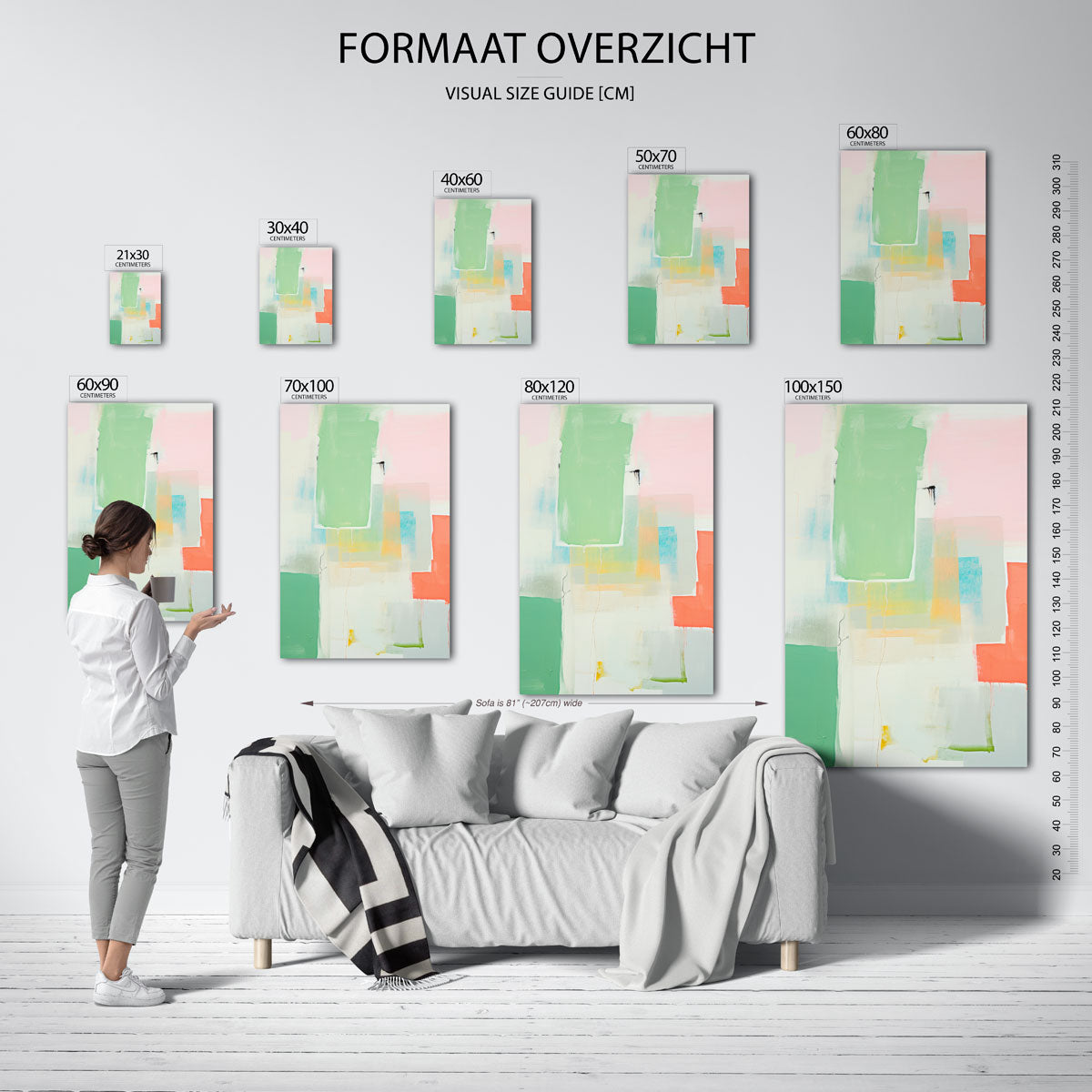 Abstracte vormen Poster