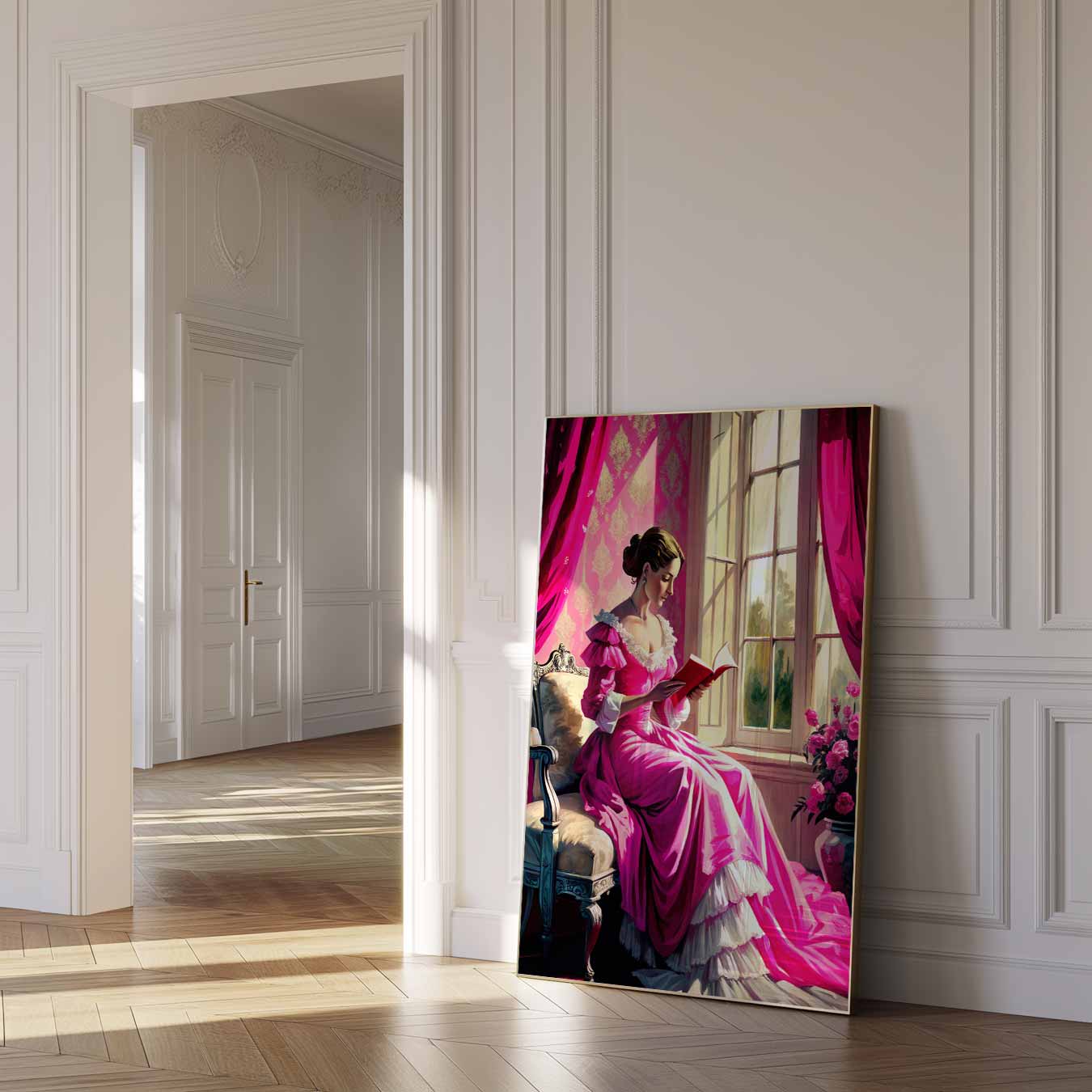 Dromerige Leeshoek Poster-WallArtistic