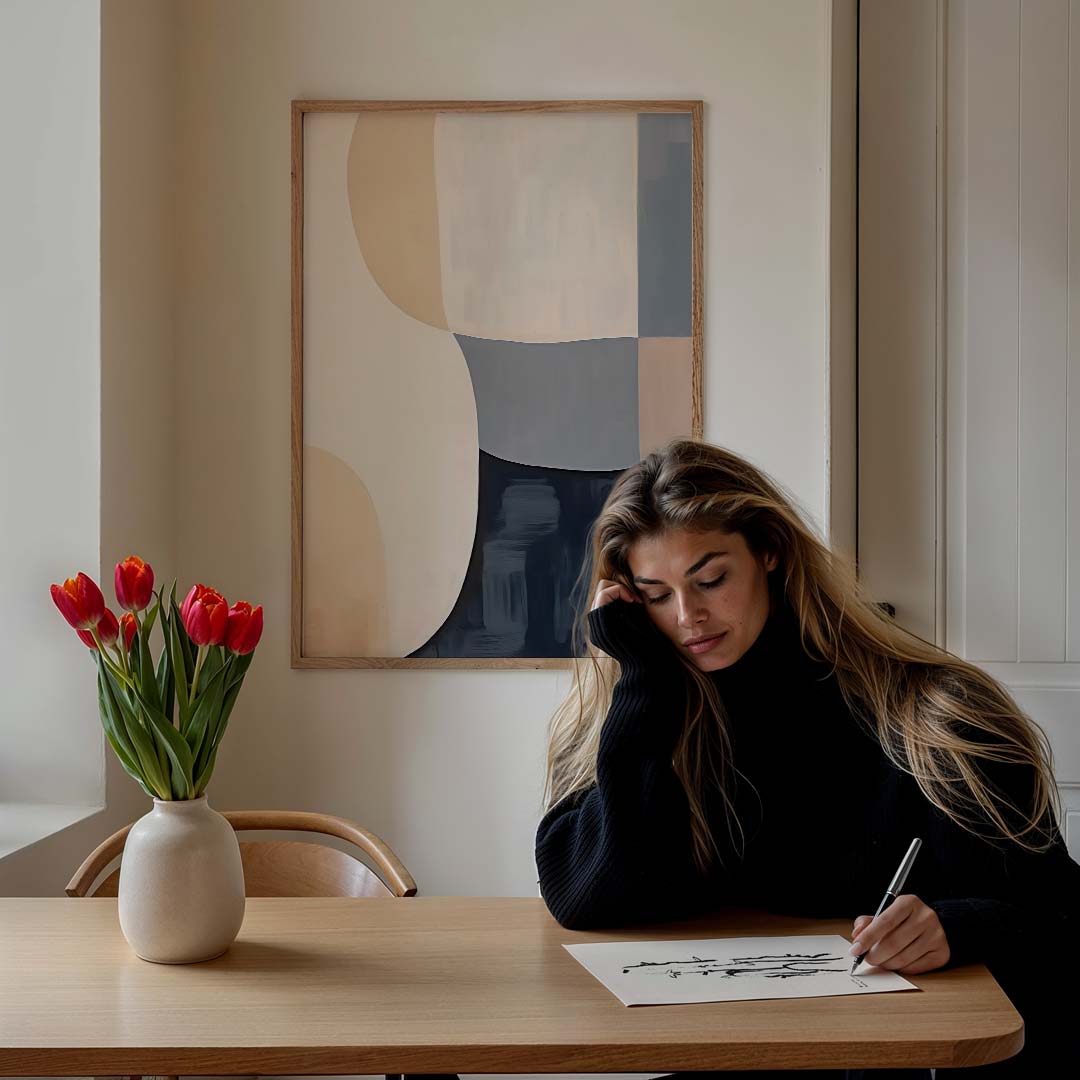 Abstracte Pastel Droom Poster-WallArtistic