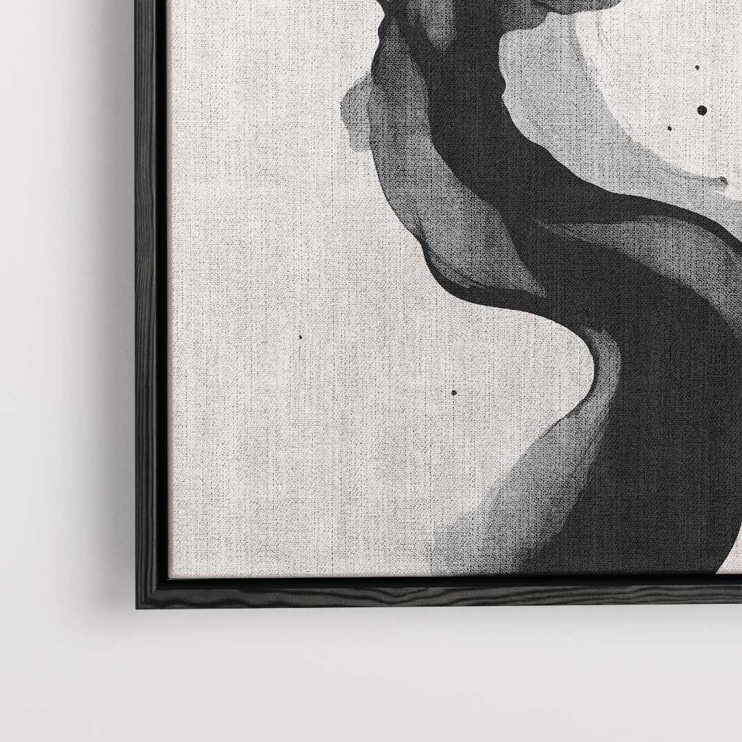 Vloeiende Donkere Golf Kunstwerk-canvas-dibond-plexiglas-wanddecoratie-WallArtistic