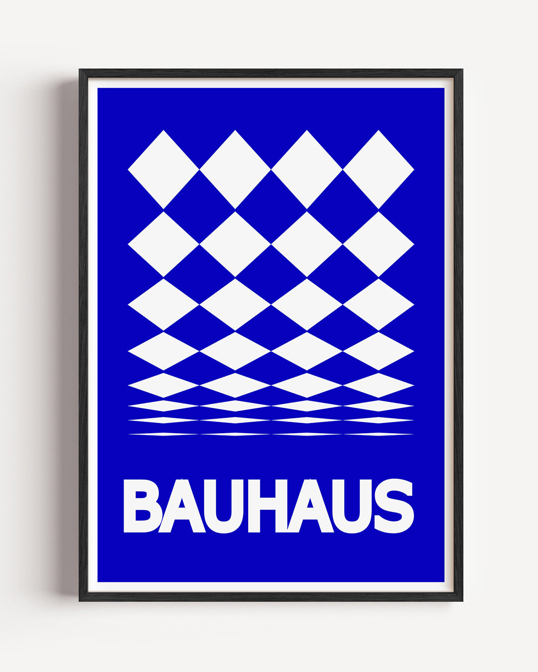 Diamantpatroon blauw Poster