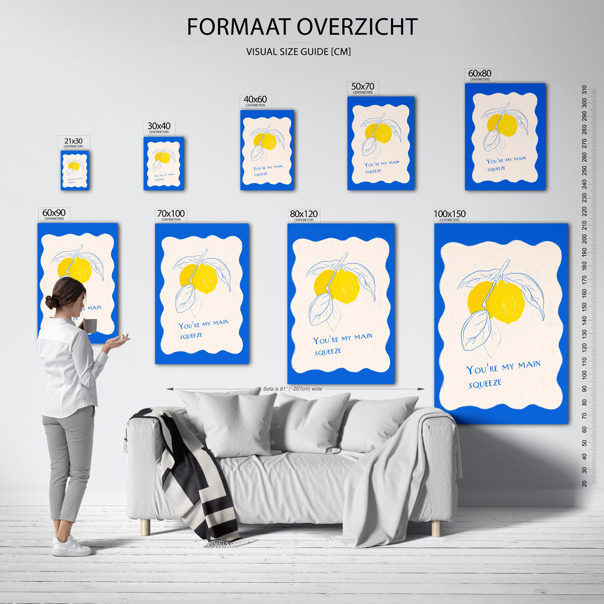 Citroenen en tekst Poster