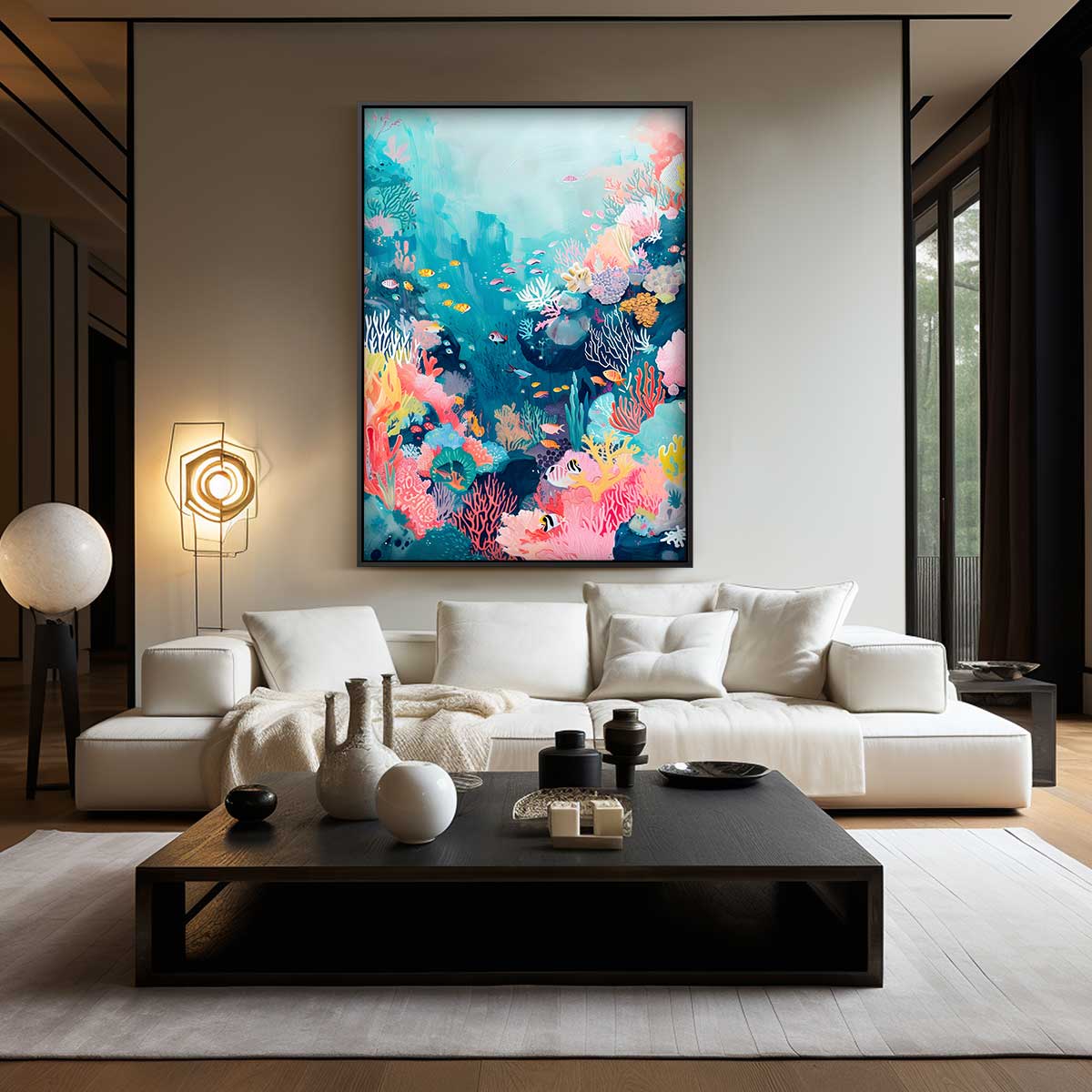 Onderwater Wonderland Kunstwerk-canvas-dibond-plexiglas-wanddecoratie-WallArtistic