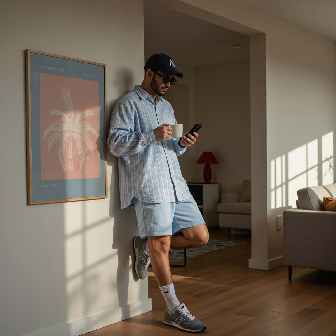 Palmboom Pastel Poster-WallArtistic