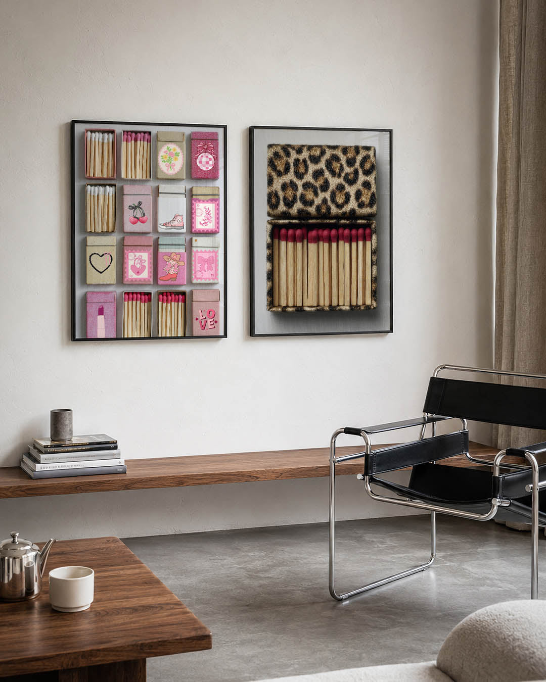 Speelse kleurenmix Posterset