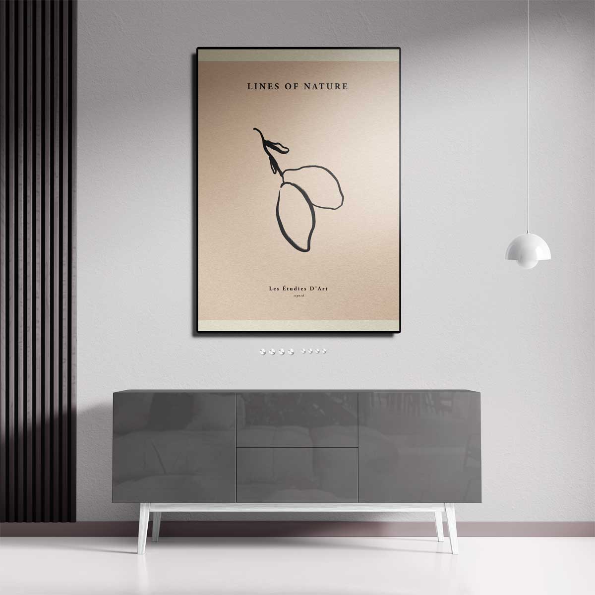 Minimalistische Natuurlijnen Kunstwerk-canvas-dibond-plexiglas-wanddecoratie-WallArtistic