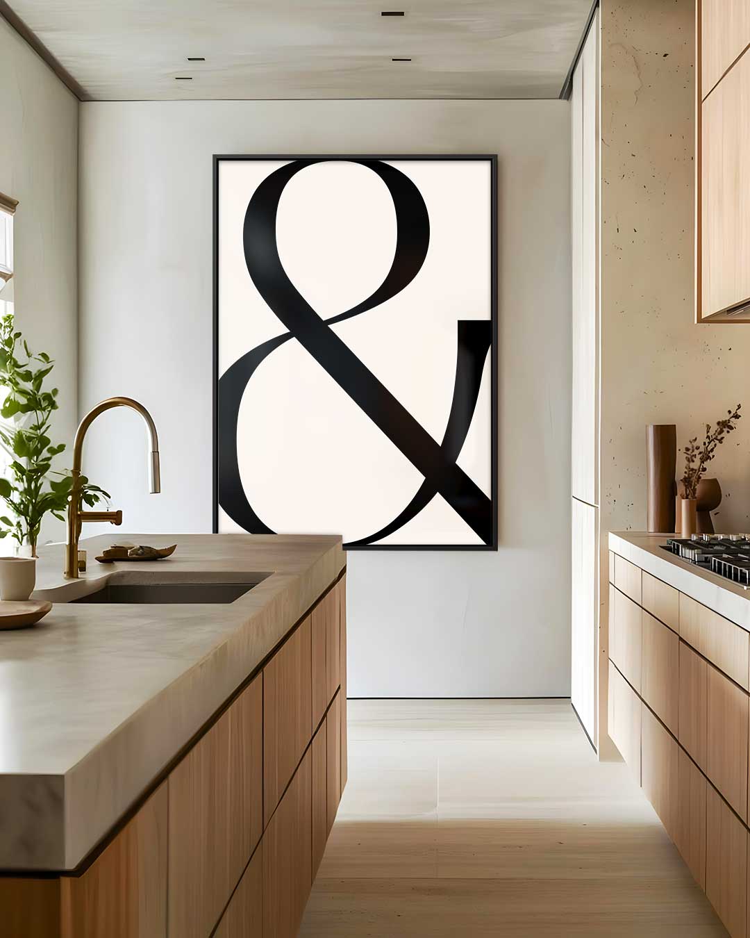 Eigentijdse Ampersand Kunst Kunstwerk-canvas-dibond-plexiglas-wanddecoratie-WallArtistic