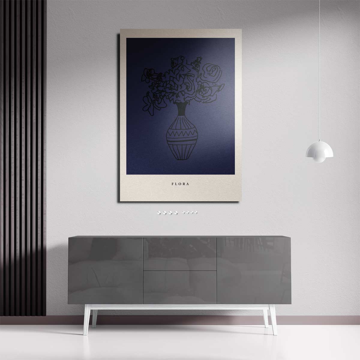 Abstracte Bloemenvazen Print Kunstwerk-canvas-dibond-plexiglas-wanddecoratie-WallArtistic