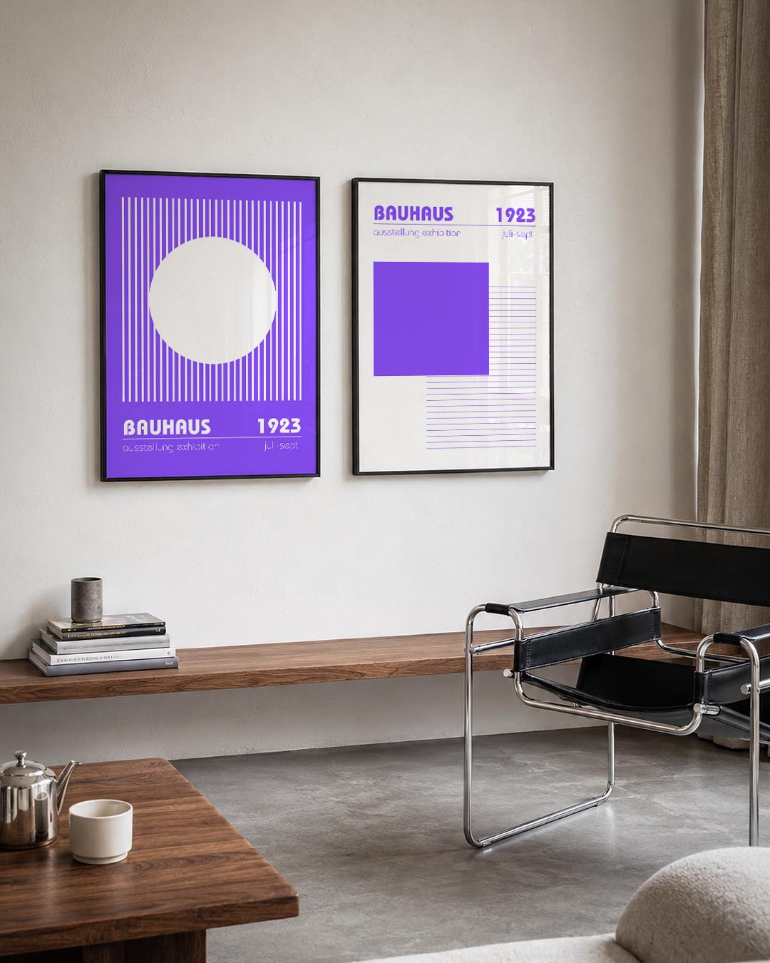 Lijnen en cirkel Posterset