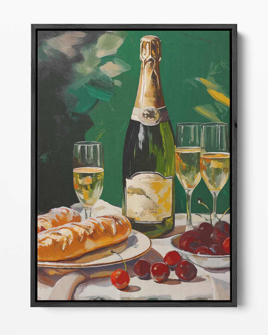 Droomachtige Brunch Tafereel Kunstwerk-canvas-dibond-plexiglas-wanddecoratie-WallArtistic
