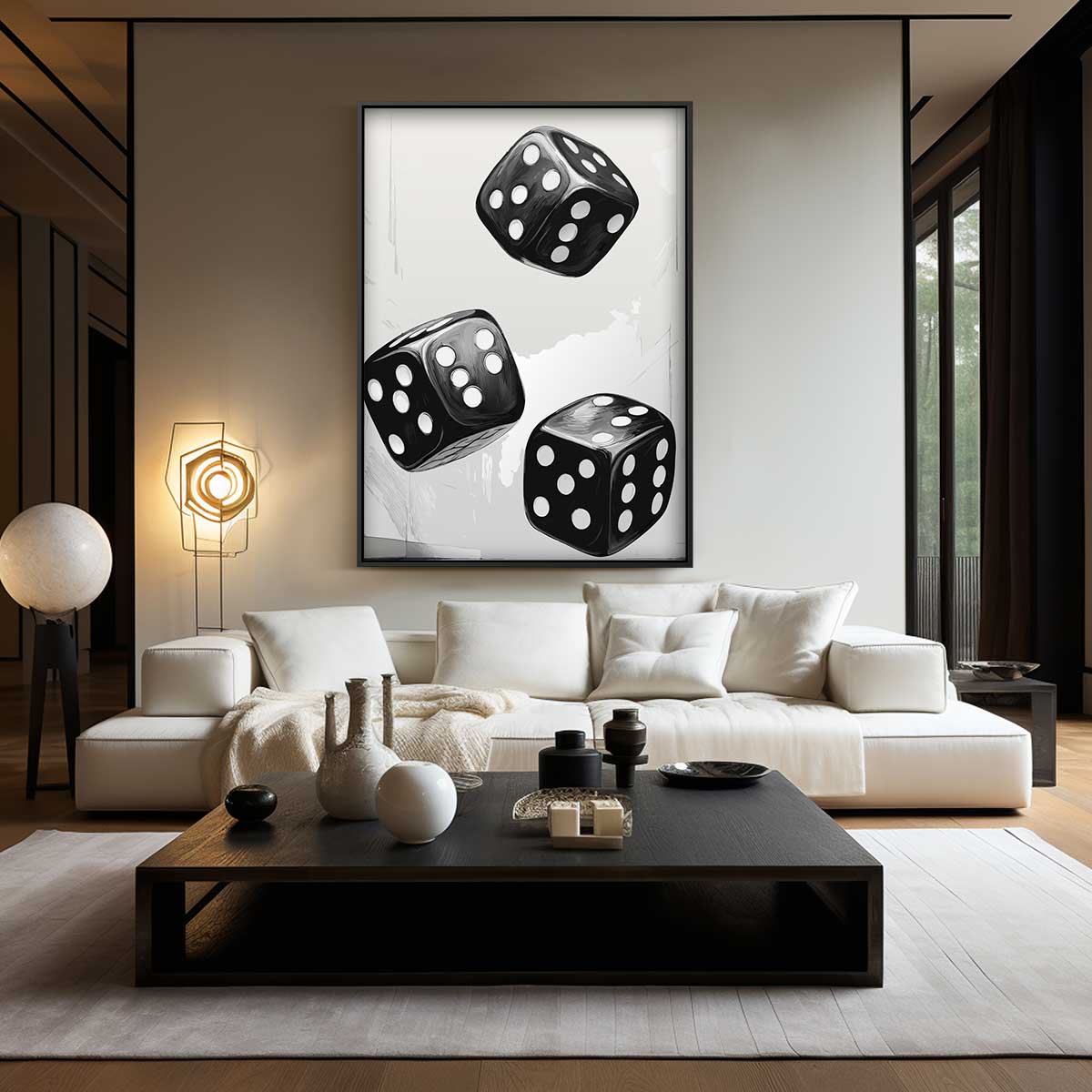 Rollende Dobbelstenen Kunstwerk-canvas-dibond-plexiglas-wanddecoratie-WallArtistic