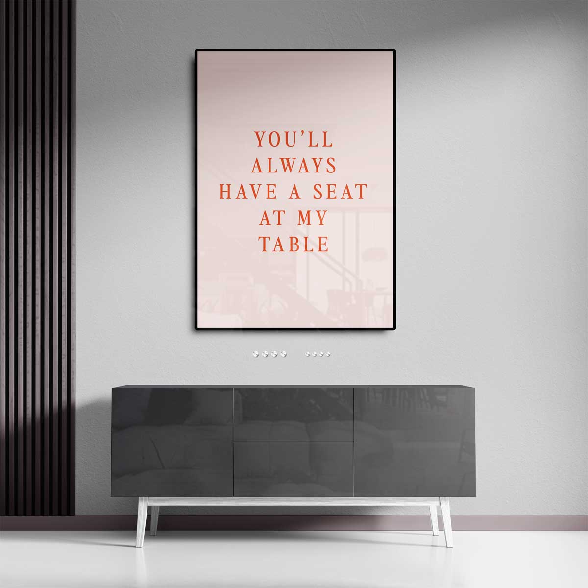 Uitnodigende Muurtekst Kunstwerk-canvas-dibond-plexiglas-wanddecoratie-WallArtistic
