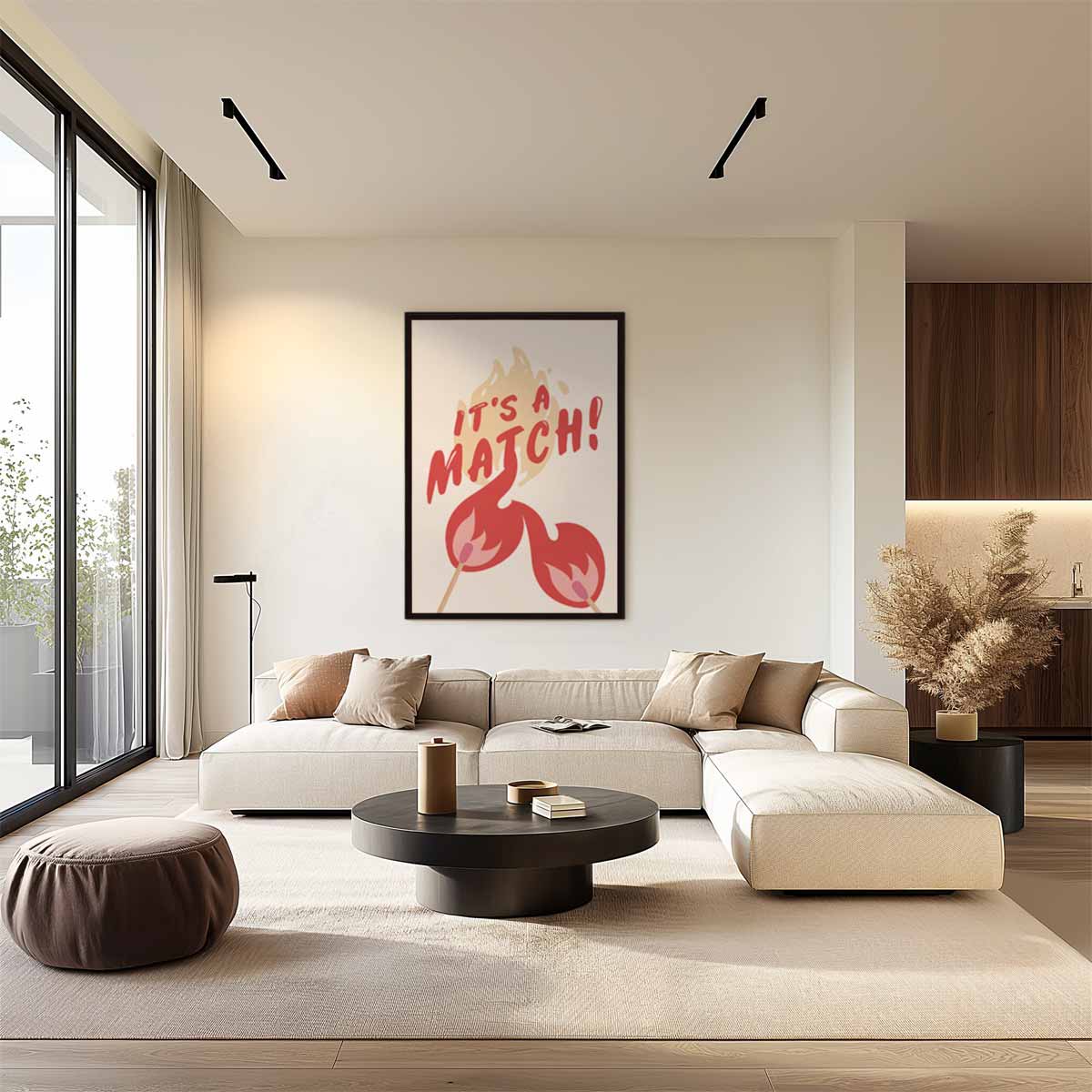 Vurig Trouwportret Kunstwerk-canvas-dibond-plexiglas-wanddecoratie-WallArtistic
