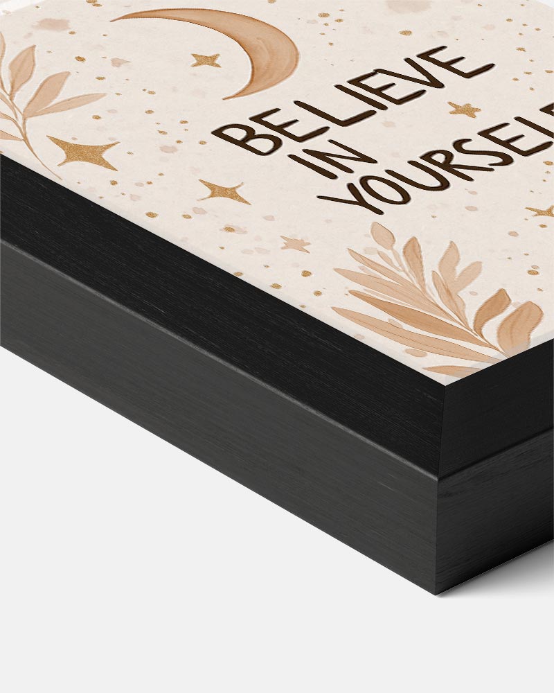 Motiverende Maan en Sterren Poster-WallArtistic