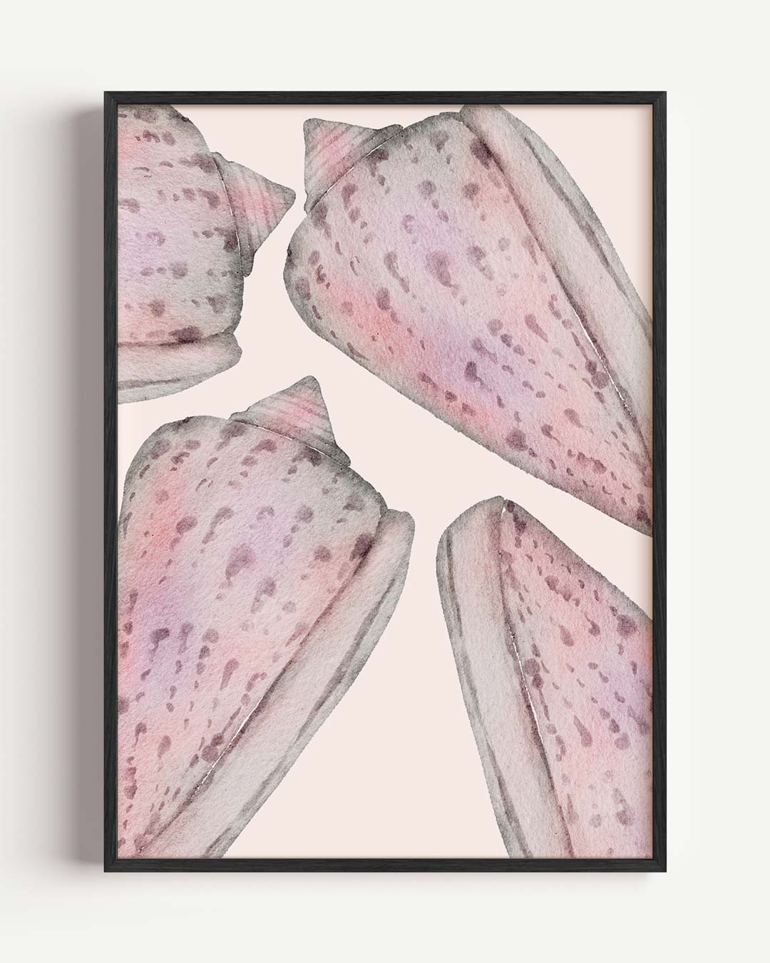 Beige Schelpen Poster-WallArtistic